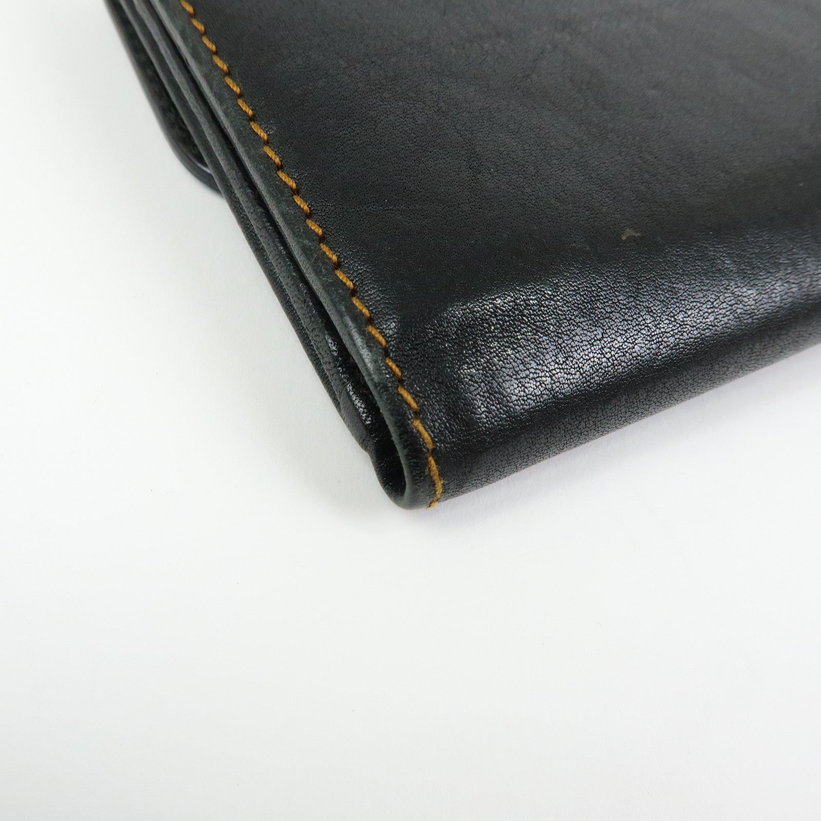 Christian Dior Gaucho Leather Long Wallet Belt Black