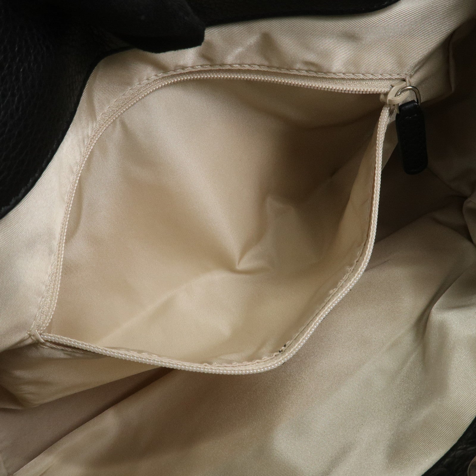 BVLGARI Logo Mania Leather Canvas Tote bag Hand Bag Black Used