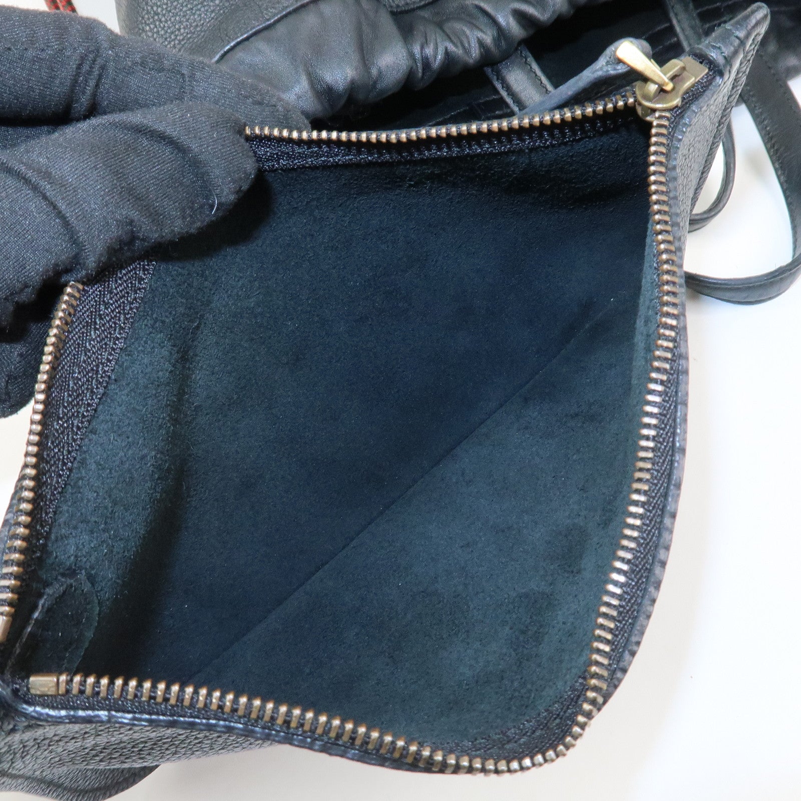 GUCCI Sherry Leather Backpack Rucksack Black 516639