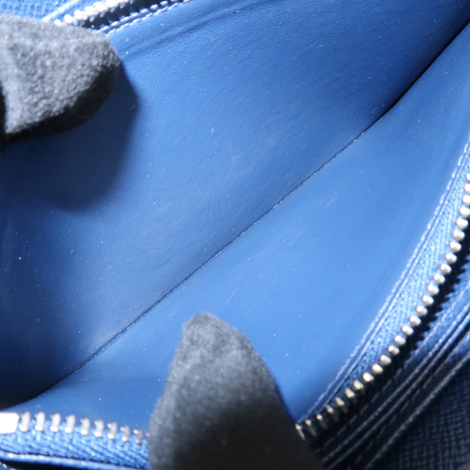 Louis Vuitton Epi leather Zippy Long Wallet Andigo Blue M61873 Used