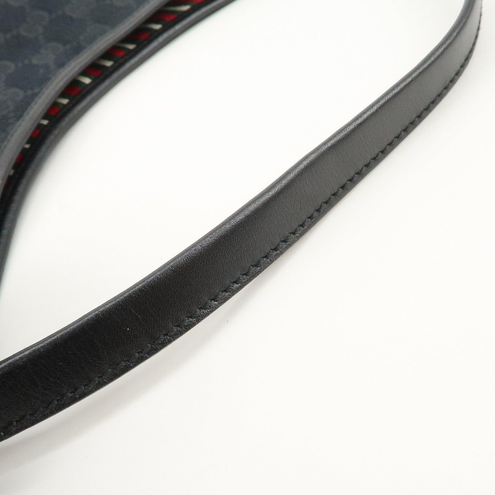 GUCCI Interlocking G GG Monogram Canvas Leather Shoulder Bag 169947