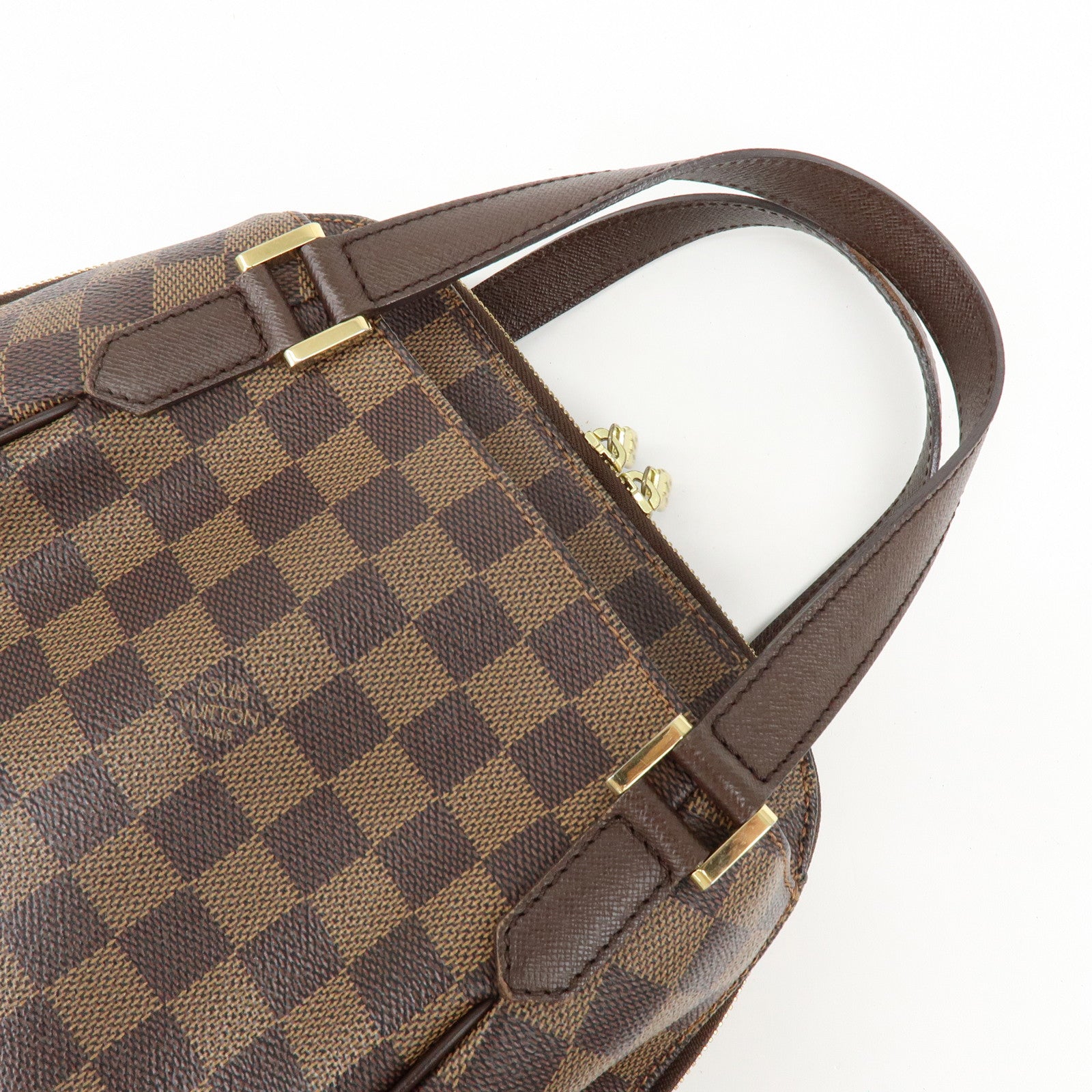 Louis Vuitton Damier Canvas Belem PM Hand Bag Brown N51173