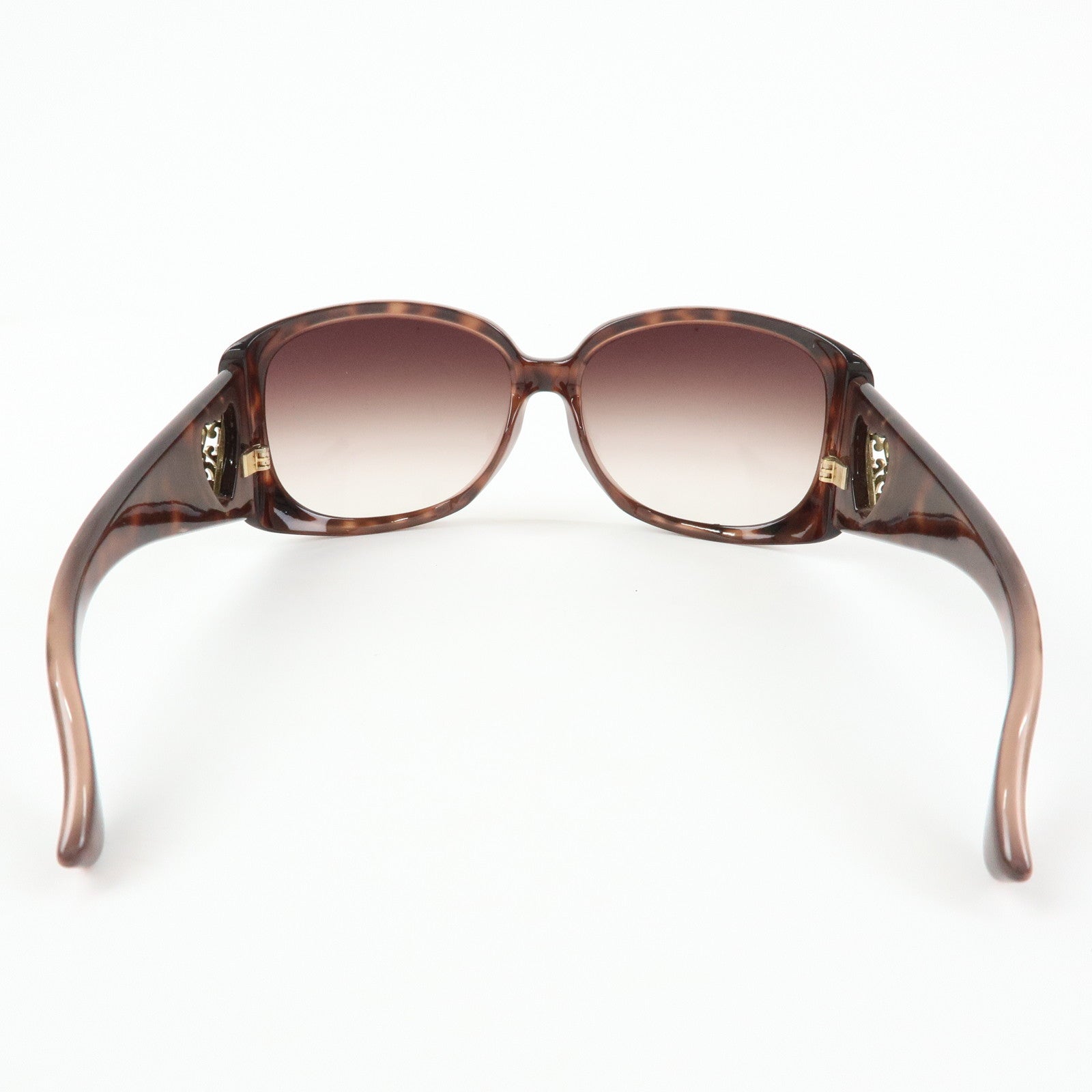 GUCCI Crest Plastic Sunglasses Heart Brown GG3067