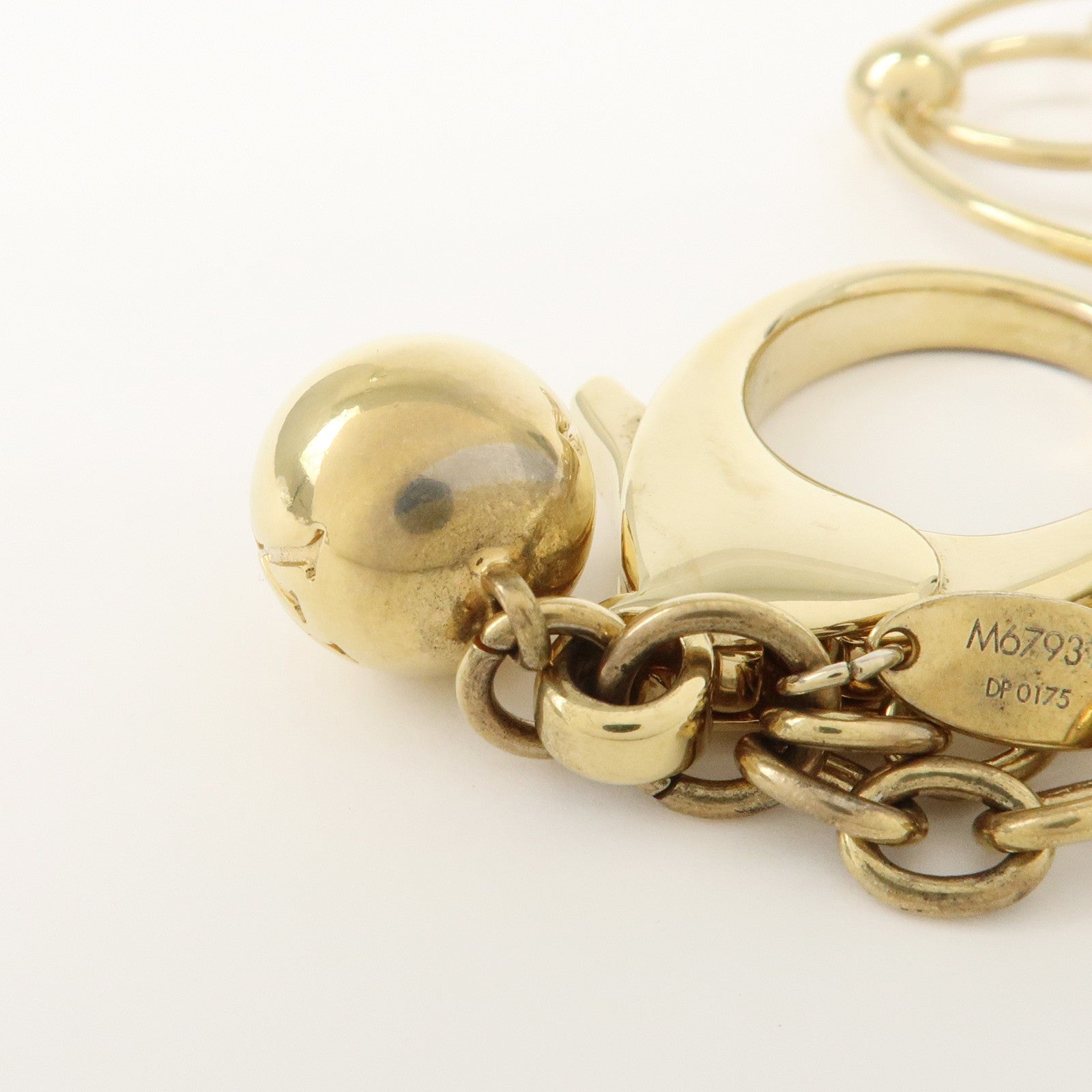 Louis Vuitton Bloomy Key Chain Bag Charm Gold M67931 Used