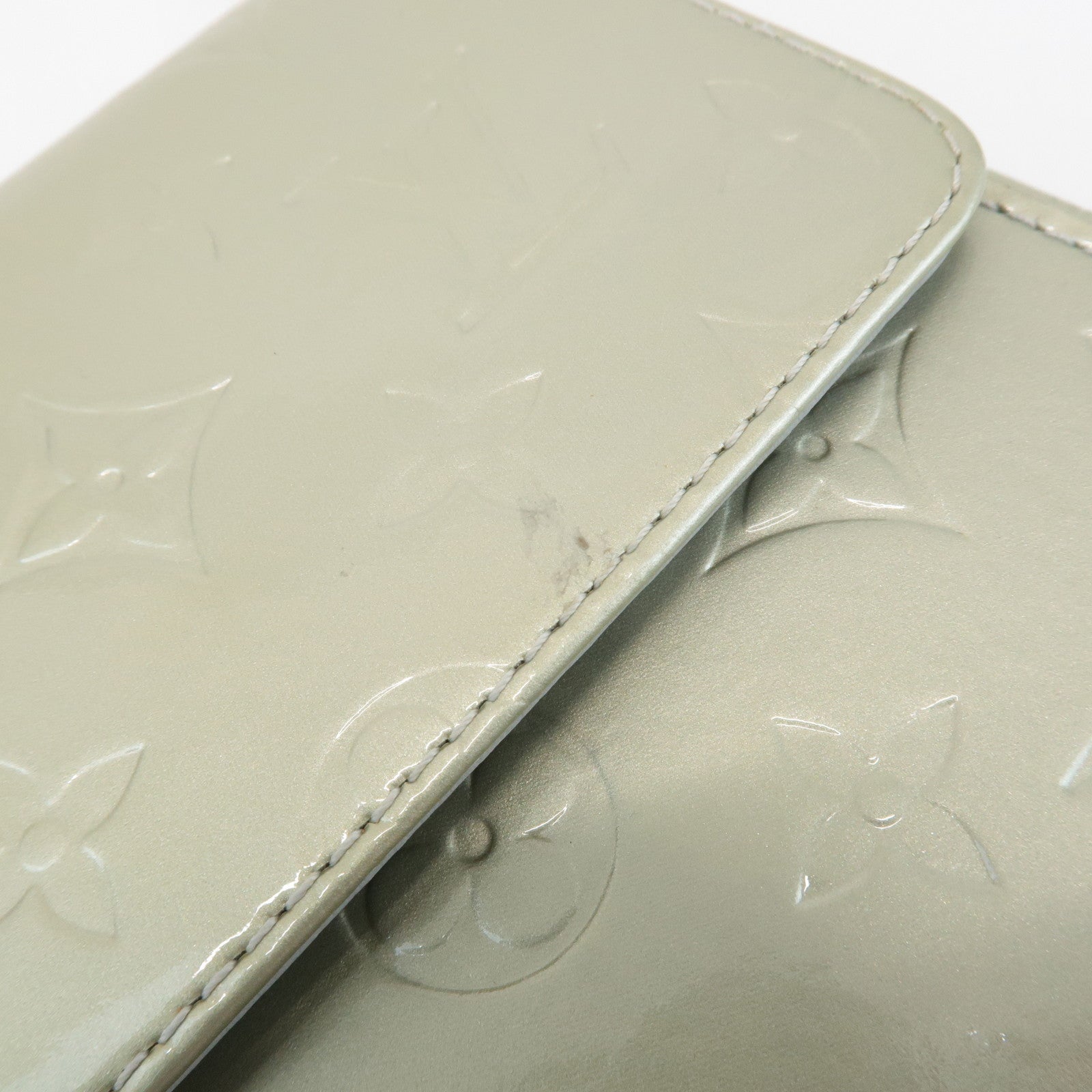 Louis Vuitton Monogram Vernis Motto Shoulder Bag Gray M91030 Used