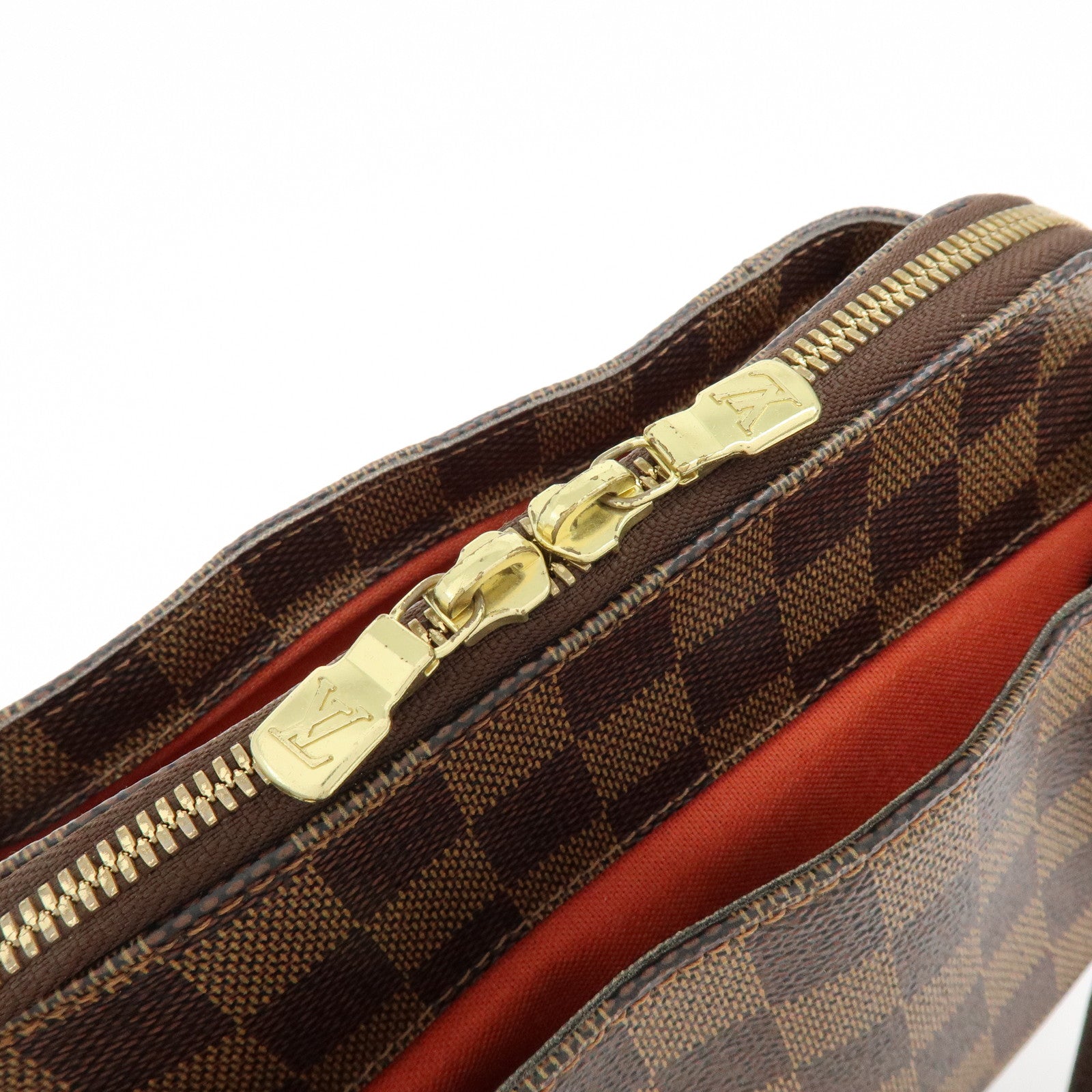 Louis Vuitton Damier Canvas Belem PM Hand Bag Brown N51173