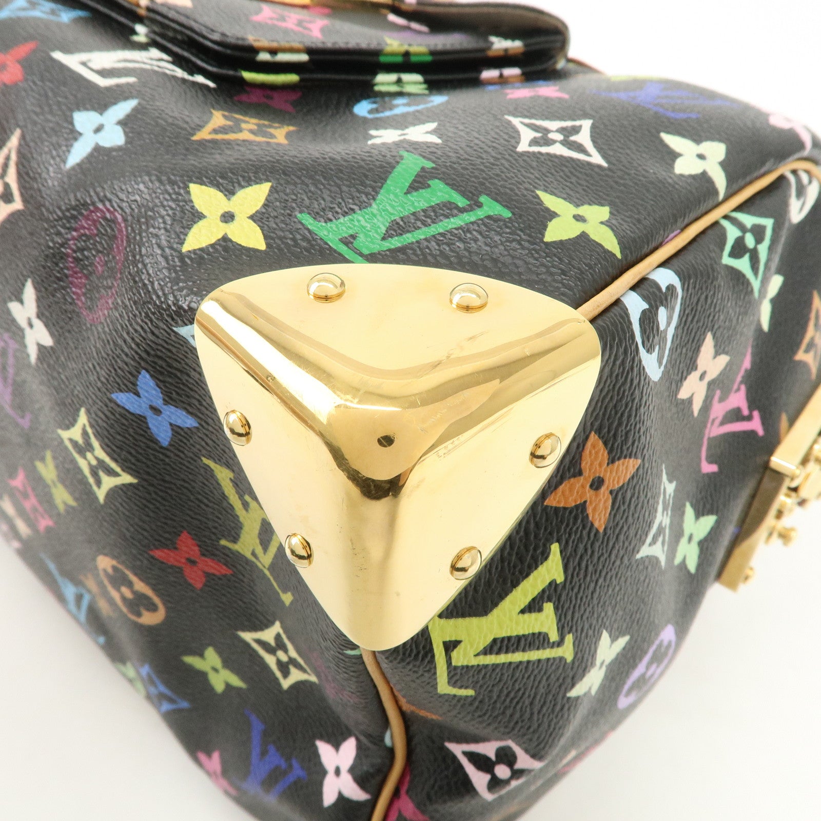 Louis Vuitton Monogram Multicolor Speedy 30 Hand Bag M92642 Used