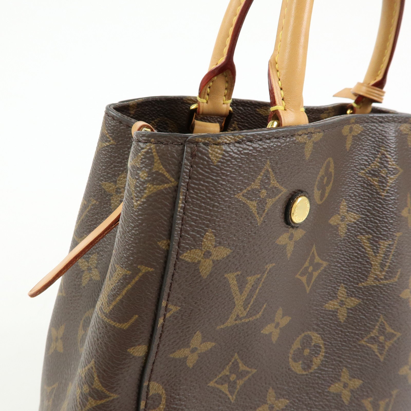 Louis Vuitton Monogram Montaigne BB 2Way Bag Hand Bag Brown M41055