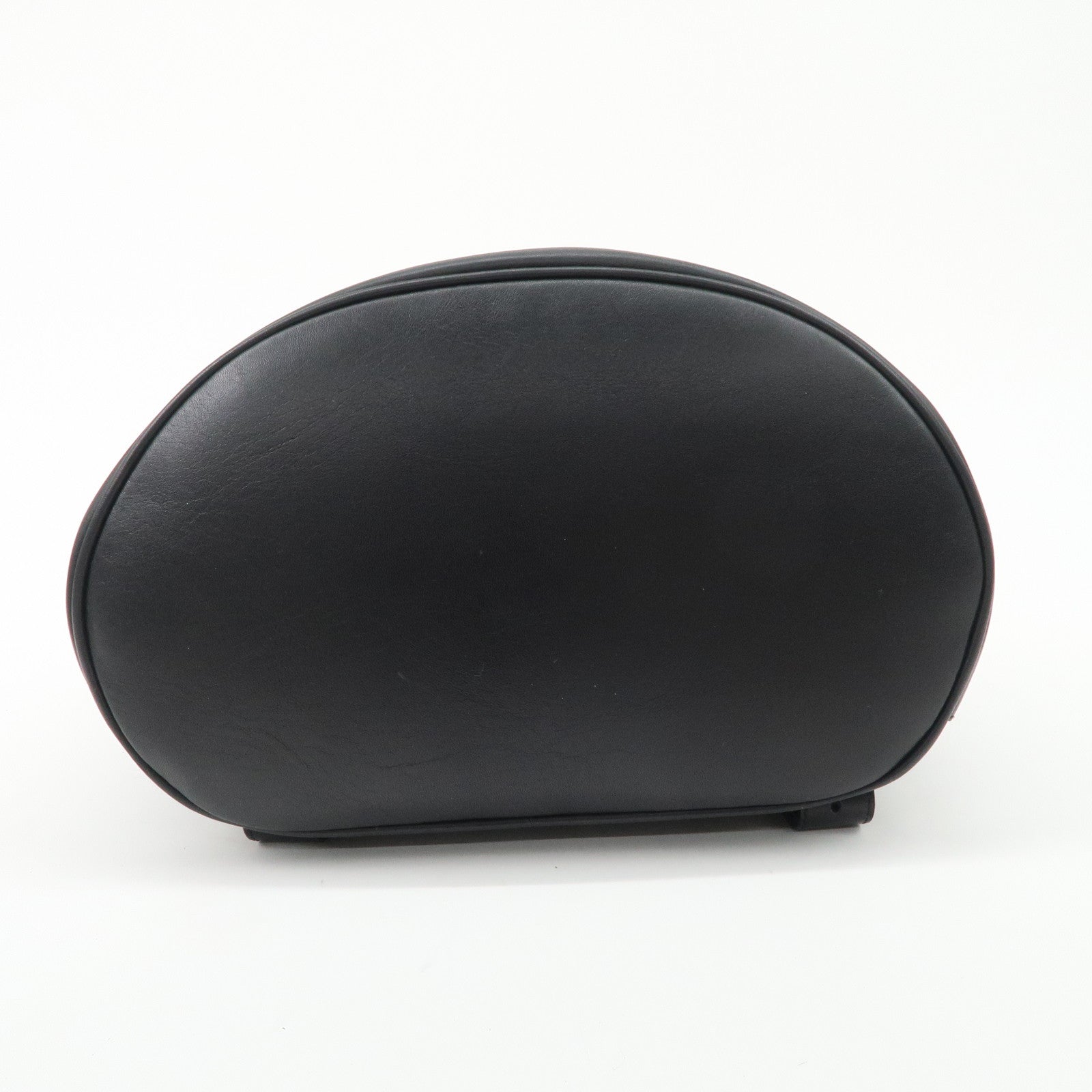 Ferragamo Gancini Leather Backpack Rucksack Black BV216148