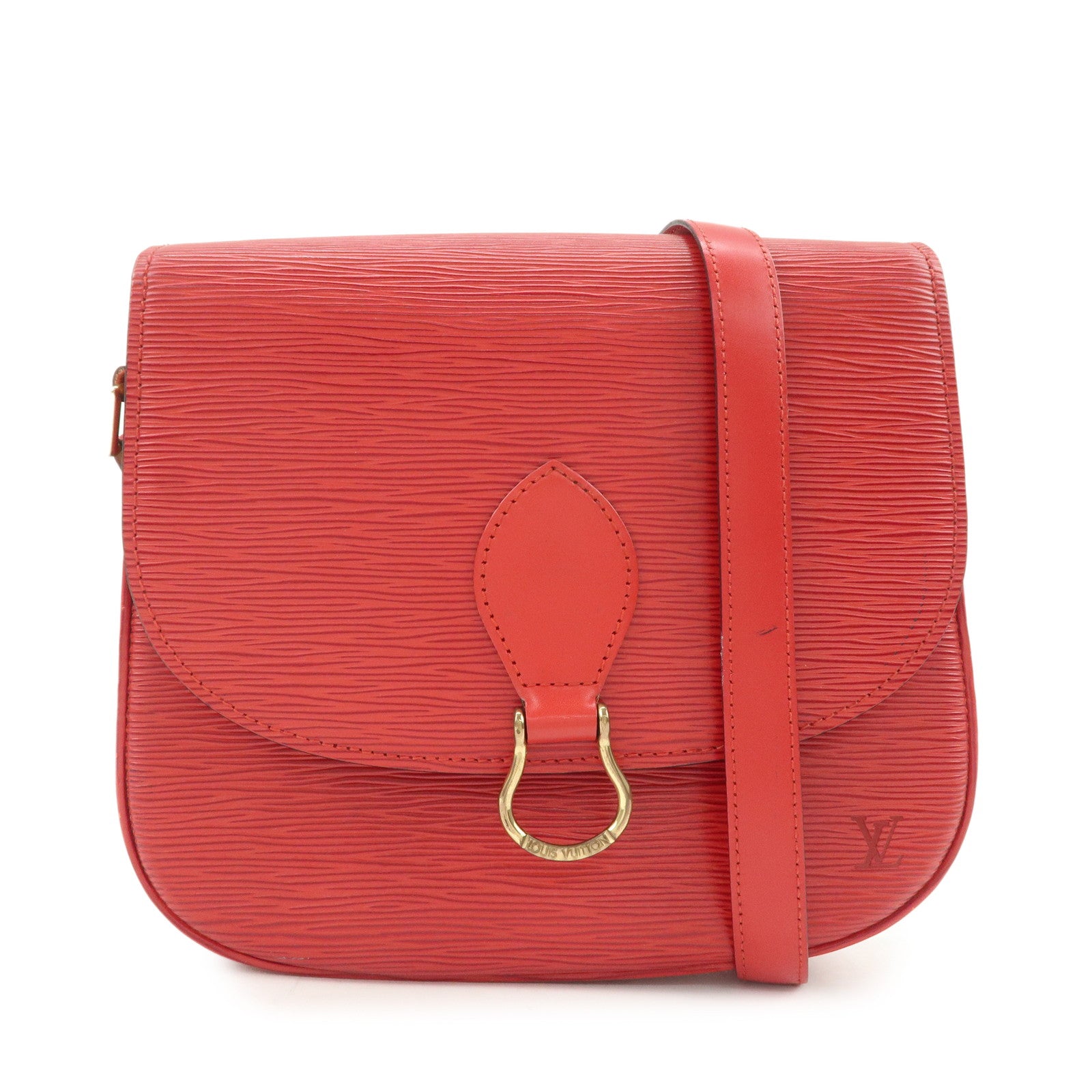 Louis Vuitton Epi Saint Cloud Shoulder Bag Crossbody Bag Red M52197