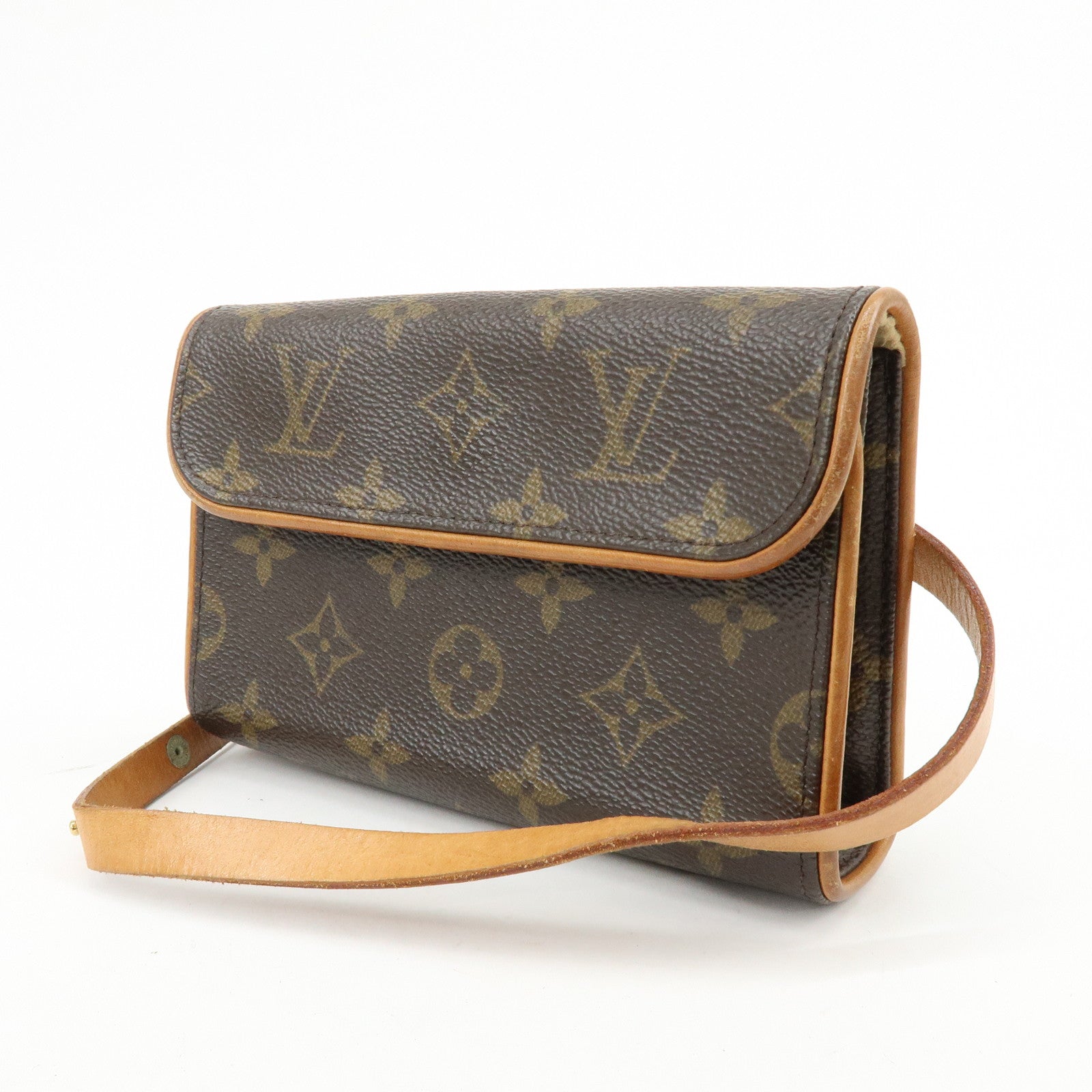 Louis Vuitton Monogram Pochette Florentine Waist Bag Belt XS M51855