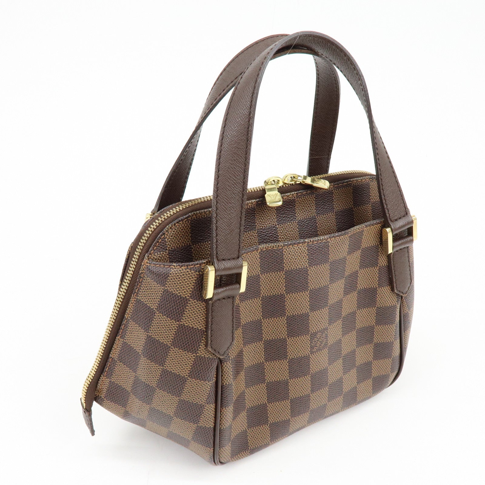 Louis Vuitton Damier Canvas Belem PM Hand Bag Brown N51173