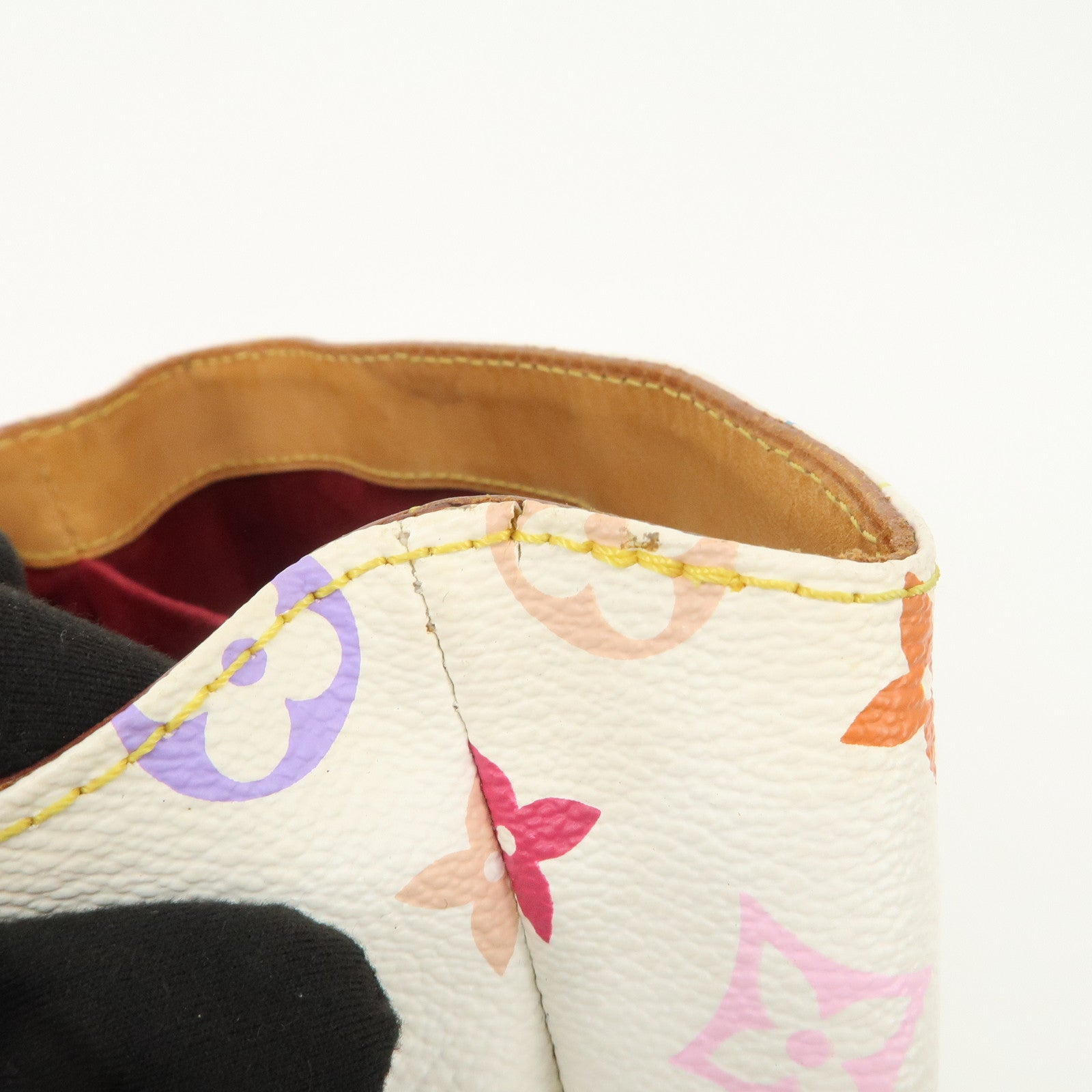 Louis Vuitton Monogram Multicolor Audra Hand Bag Blanc M40047