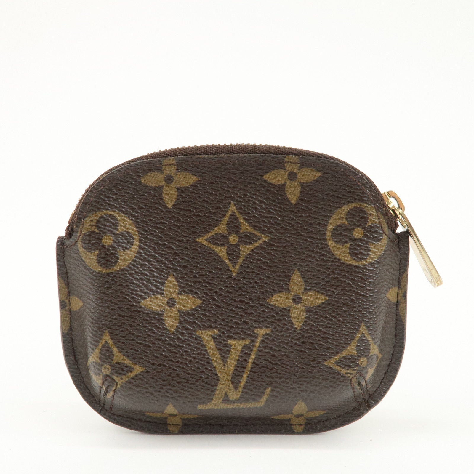 Louis Vuitton Monogram Porte Monnaie Shilling Coin Case M60025 Used