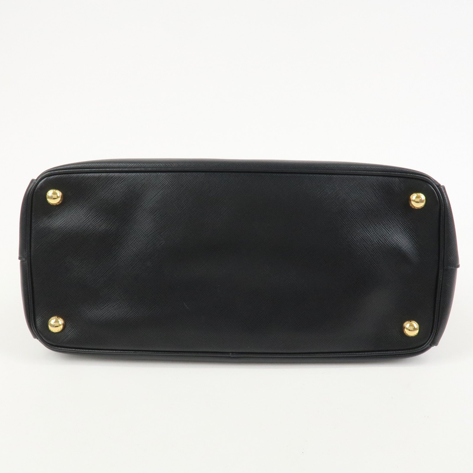 PRADA Galleria Triangle Logo Saffiano Leather 2Way Bag Black BN2274