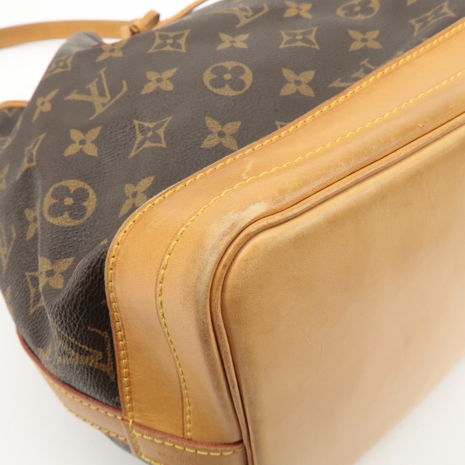 Louis Vuitton Monogram Noe Shoulder Bag Hand Bag Brown M42224 Used