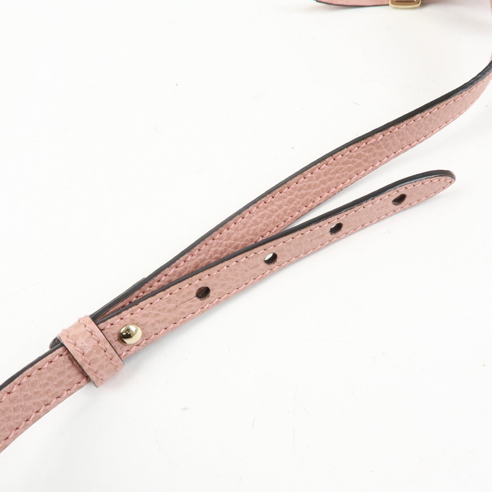 GUCCI GG Canvas Leather Shoulder Crossbody Bag Beige Pink 449413