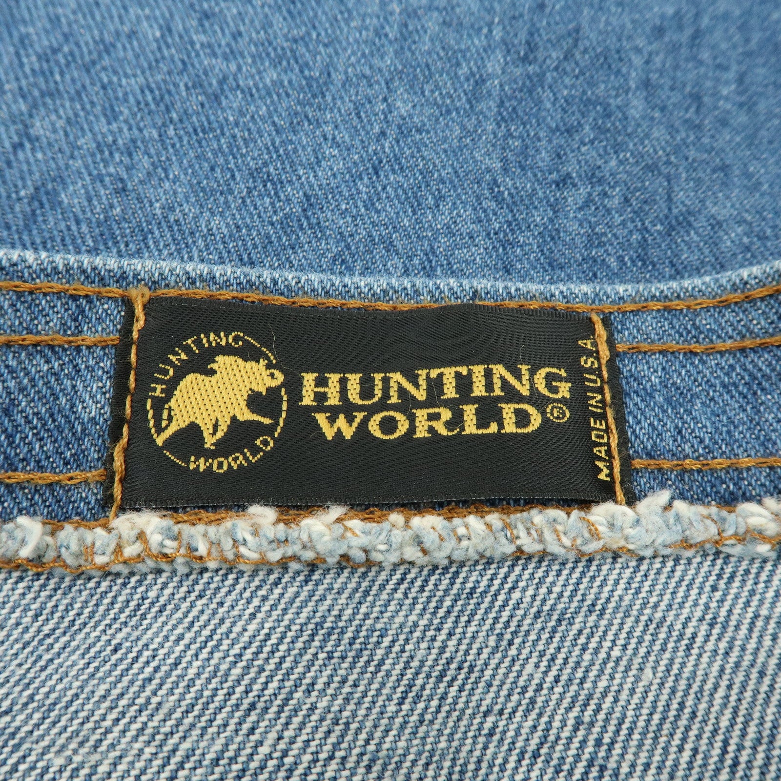 HUNTING WORLD Denim Tote Bag Hand Bag Blue