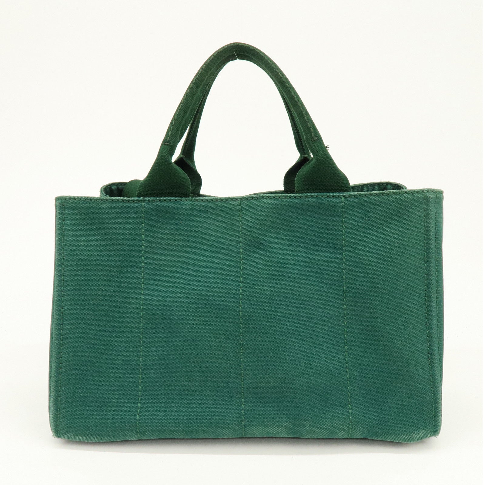 PRADA Triangle Logo Canapa Canvas 2Way Bag Shoulder Hand Bag Green