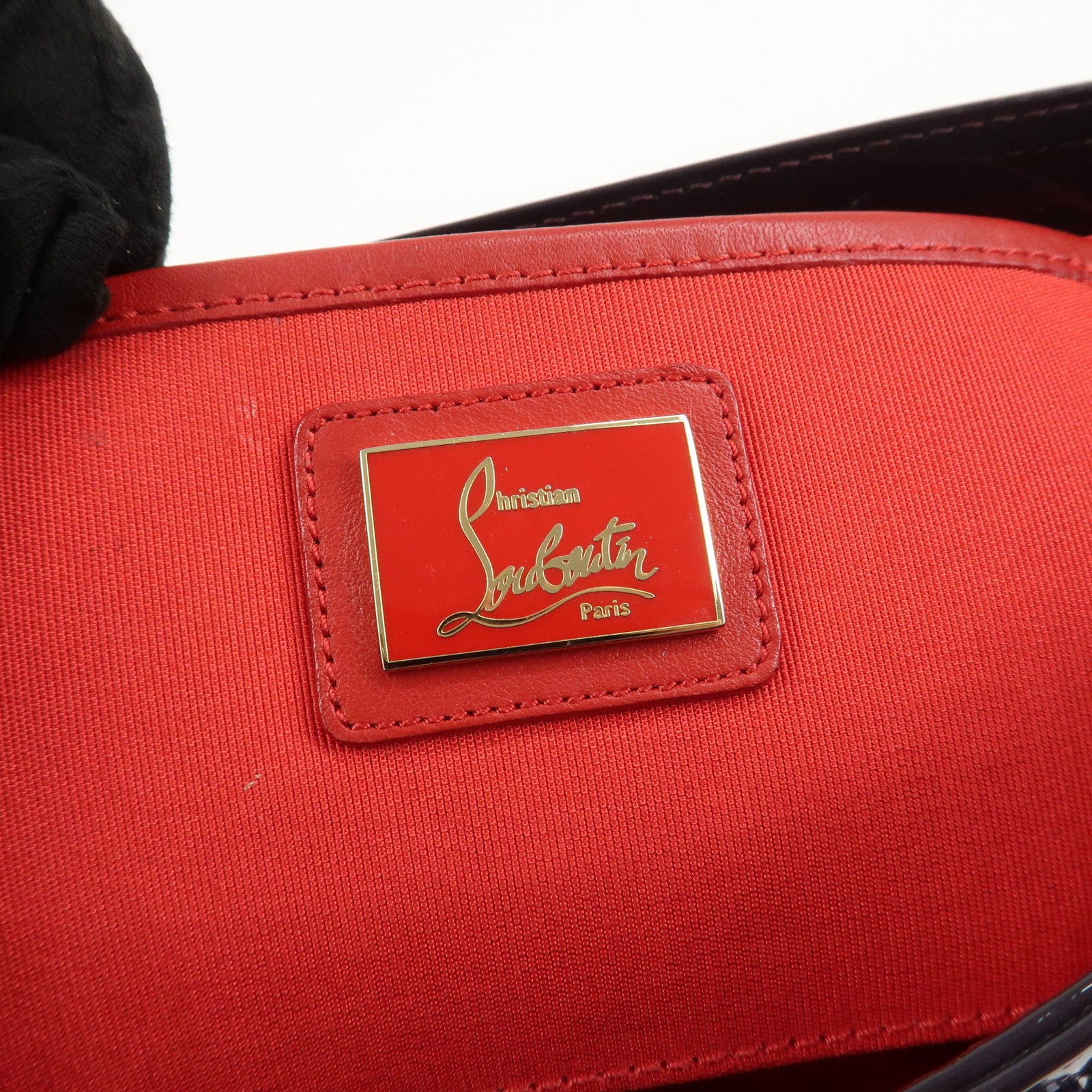 Christian Louboutin Vinyl 2Way Bag Chain Shoulder Bag Purple