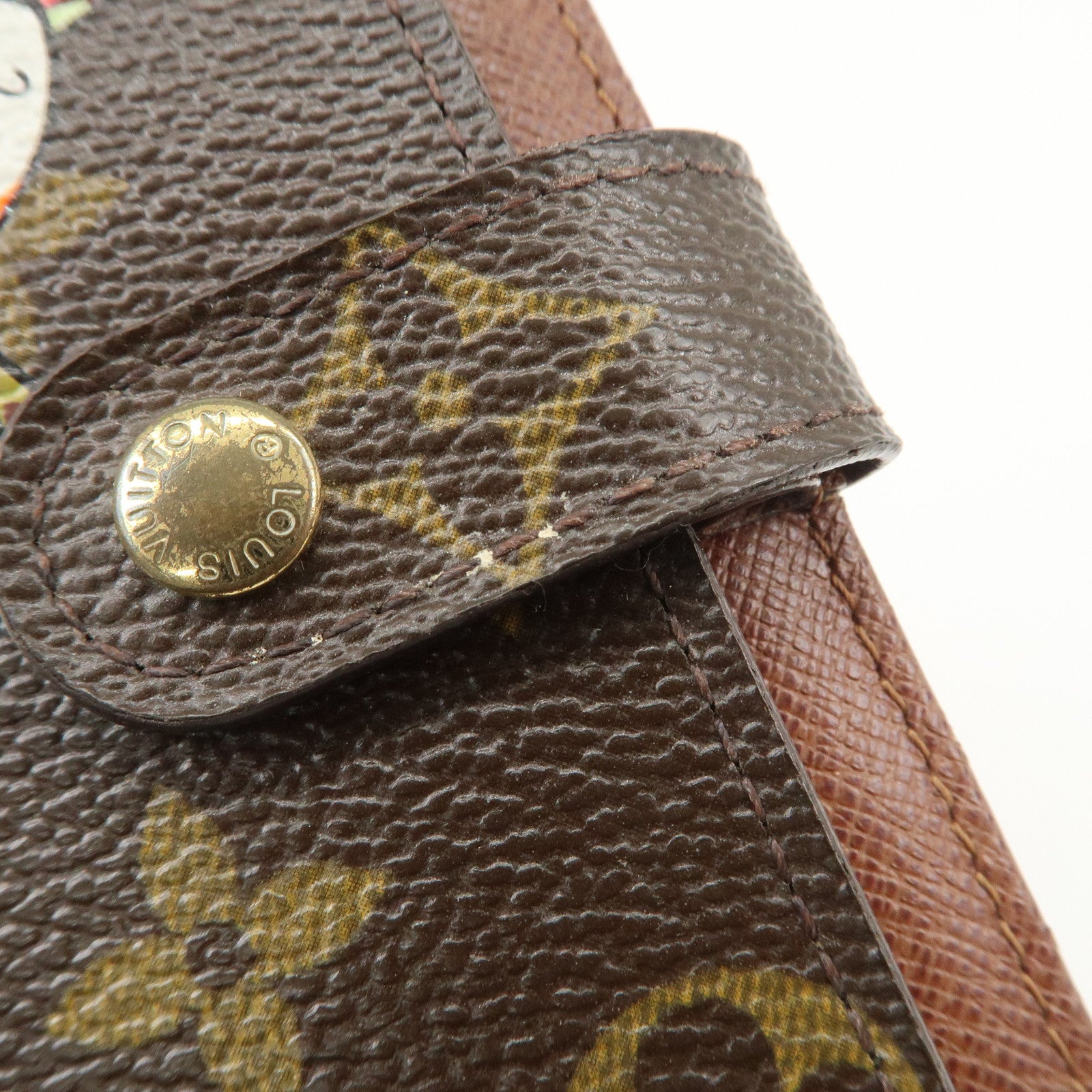 Louis Vuitton Monogram Panda Agenda PM Planner Cover Brown R20011 Used