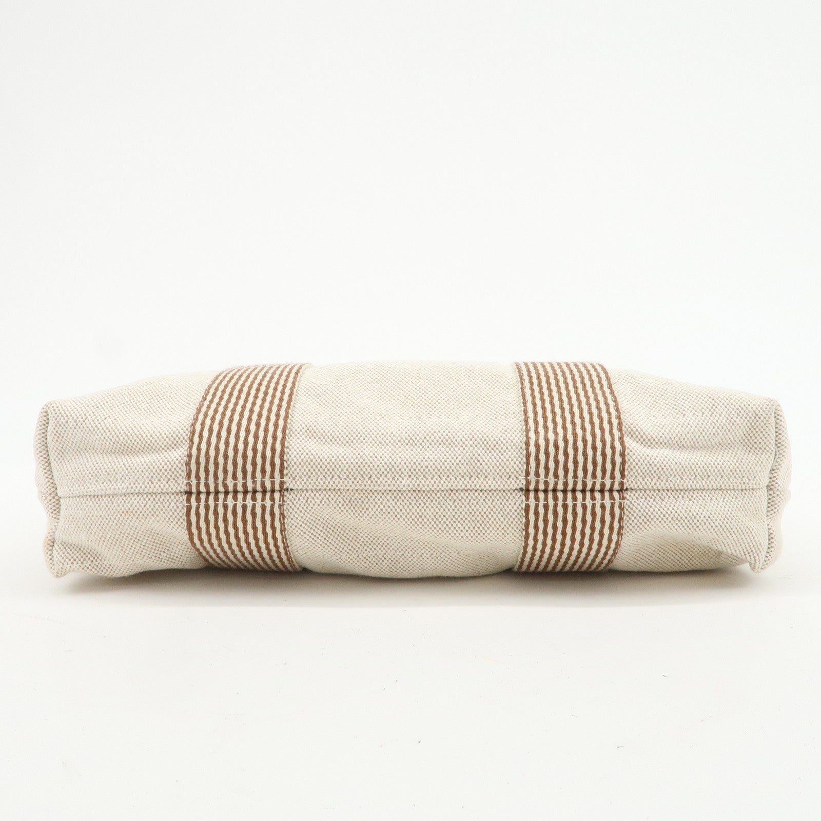 HERMES New Fourre Tout Toile Ash Tote Bag Hand Bag Beige