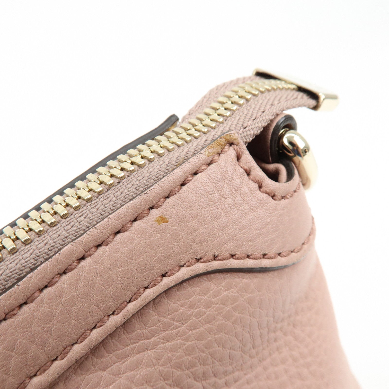 GUCCI SOHO Interlocking G Leather 2Way Hand Bag Pink 308362