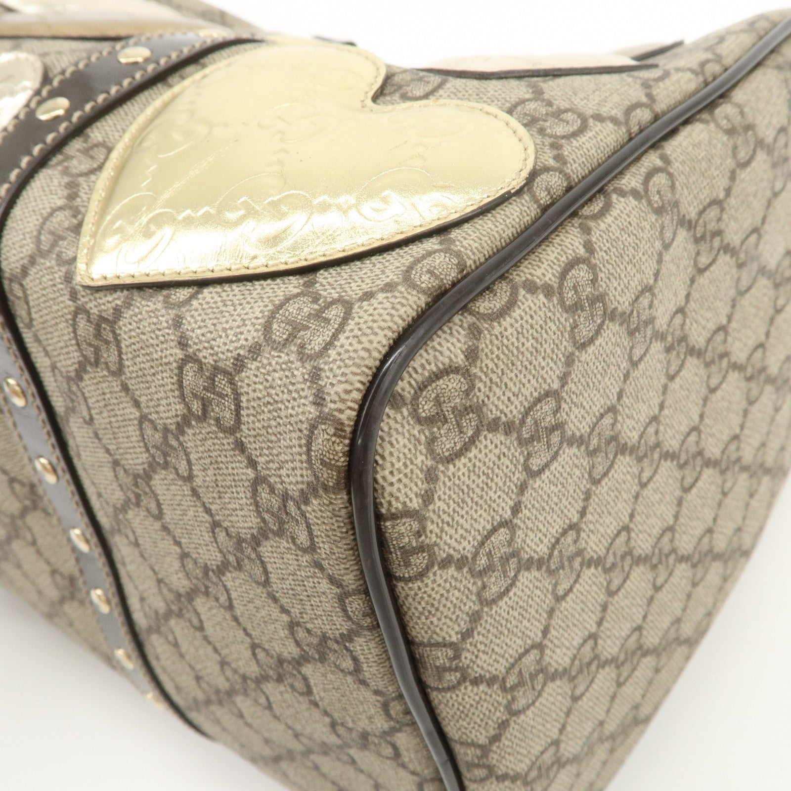 GUCCI GG Supreme Guccissima GG Plus Histoire Boston Bag 193603