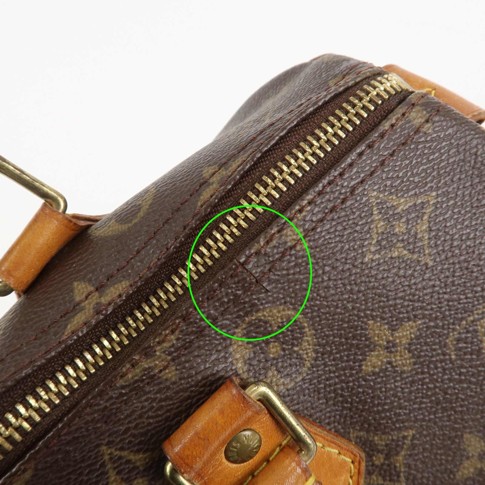 Louis Vuitton Monogram Speedy 30 Boston Bag Hand Bag Brown M41526 Used