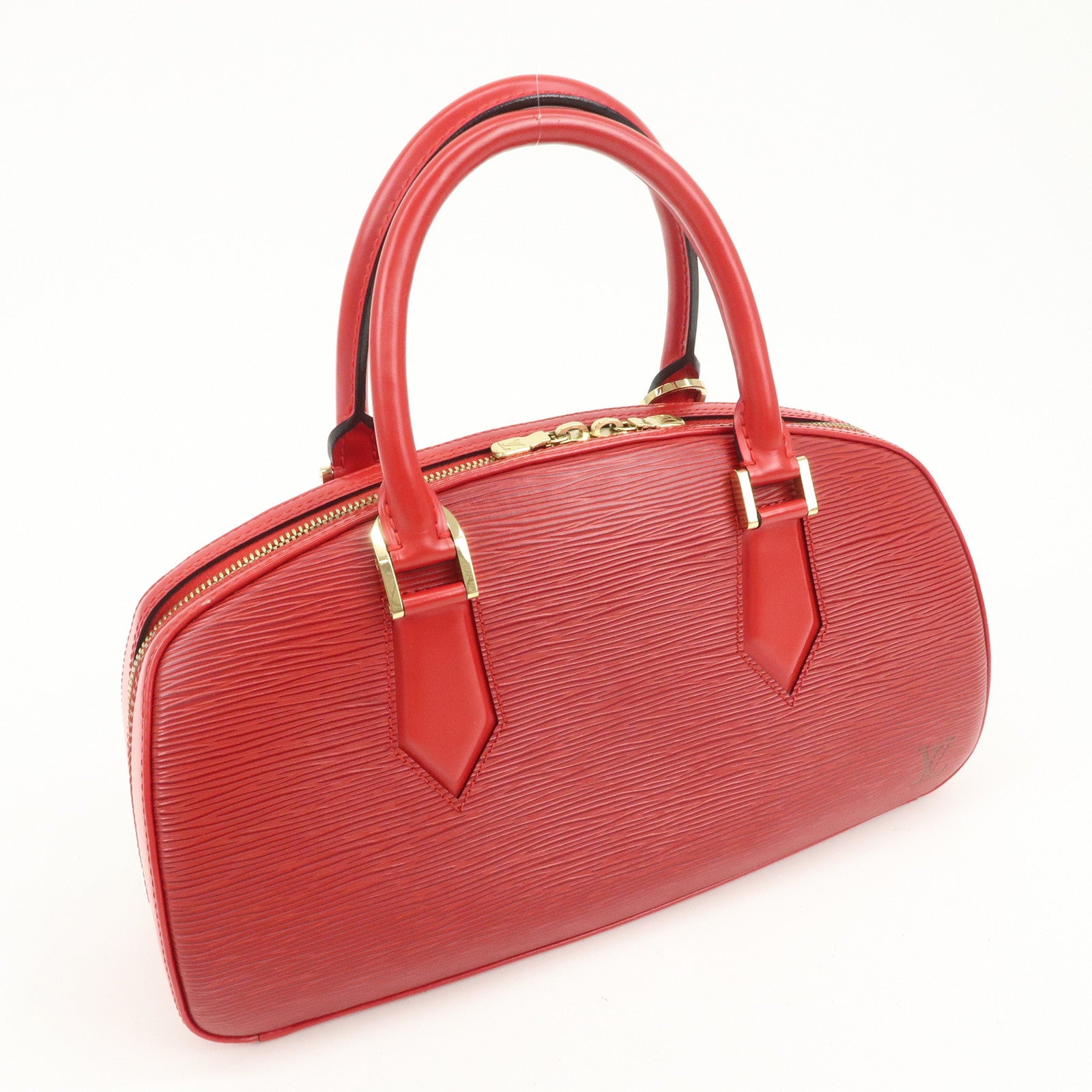 Louis Vuitton Epi Leather Jasmine Hand Bag Castilian Red M52087