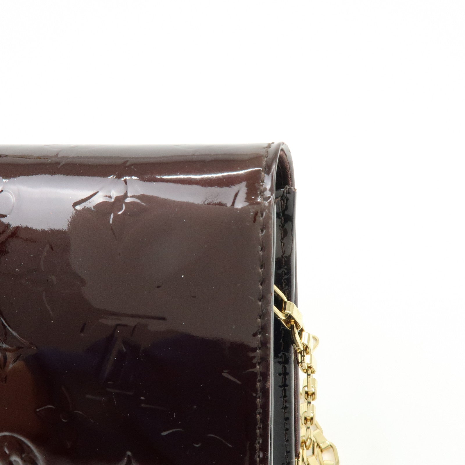 Louis Vuitton Monogram Vernis クラッチ アナ Style Amarante M90093