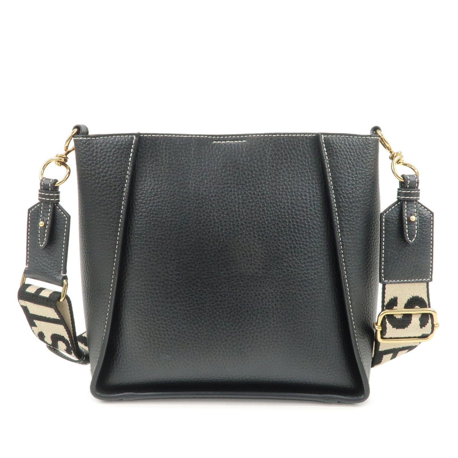 STELLA MCCARTNEY Leather Shoulder Bag Crossbody Bag Black
