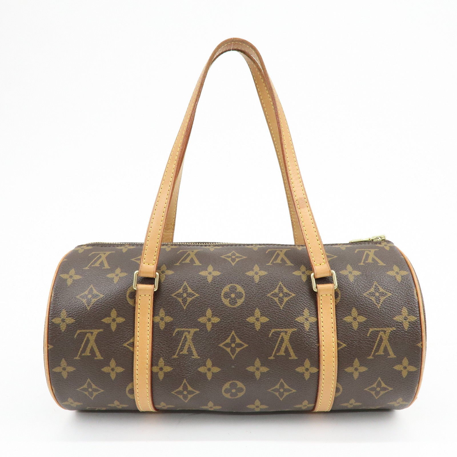 Louis Vuitton Monogram Papillon 30 Hand Bag Brown M51385