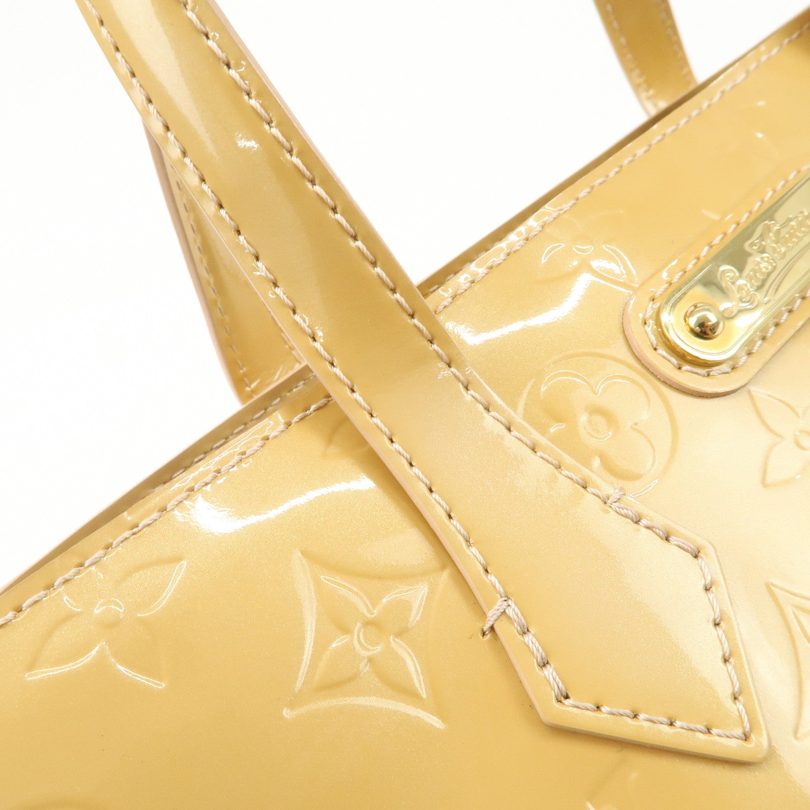 Louis Vuitton Monogram Vernis Wilshire PM Hand Bag M91642 Used