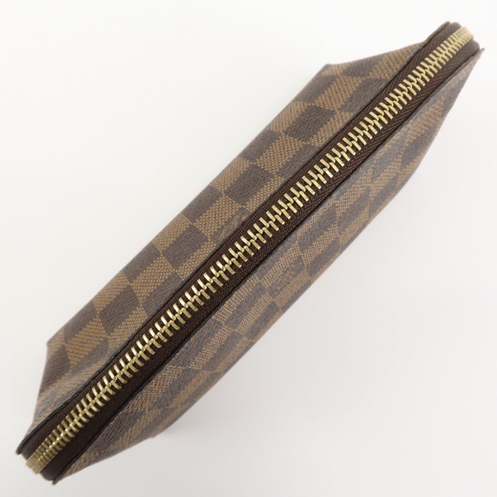 Louis Vuitton Damier Pochette Cosmetic PM Pouch Brown N47516