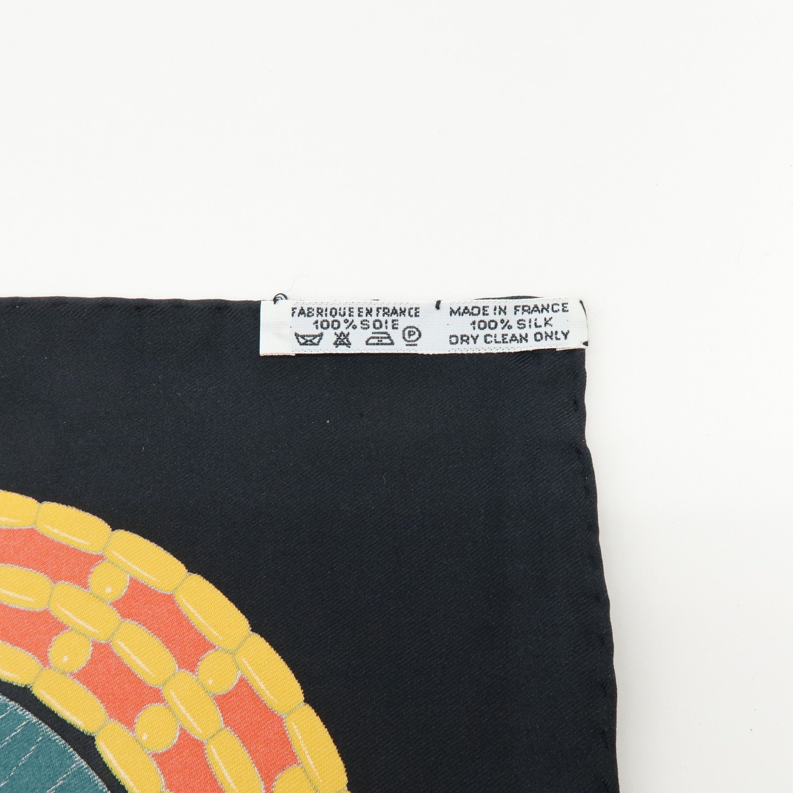 HERMES Carre 90 Silk 100% Scarf Tresor Royal Du Benin Black