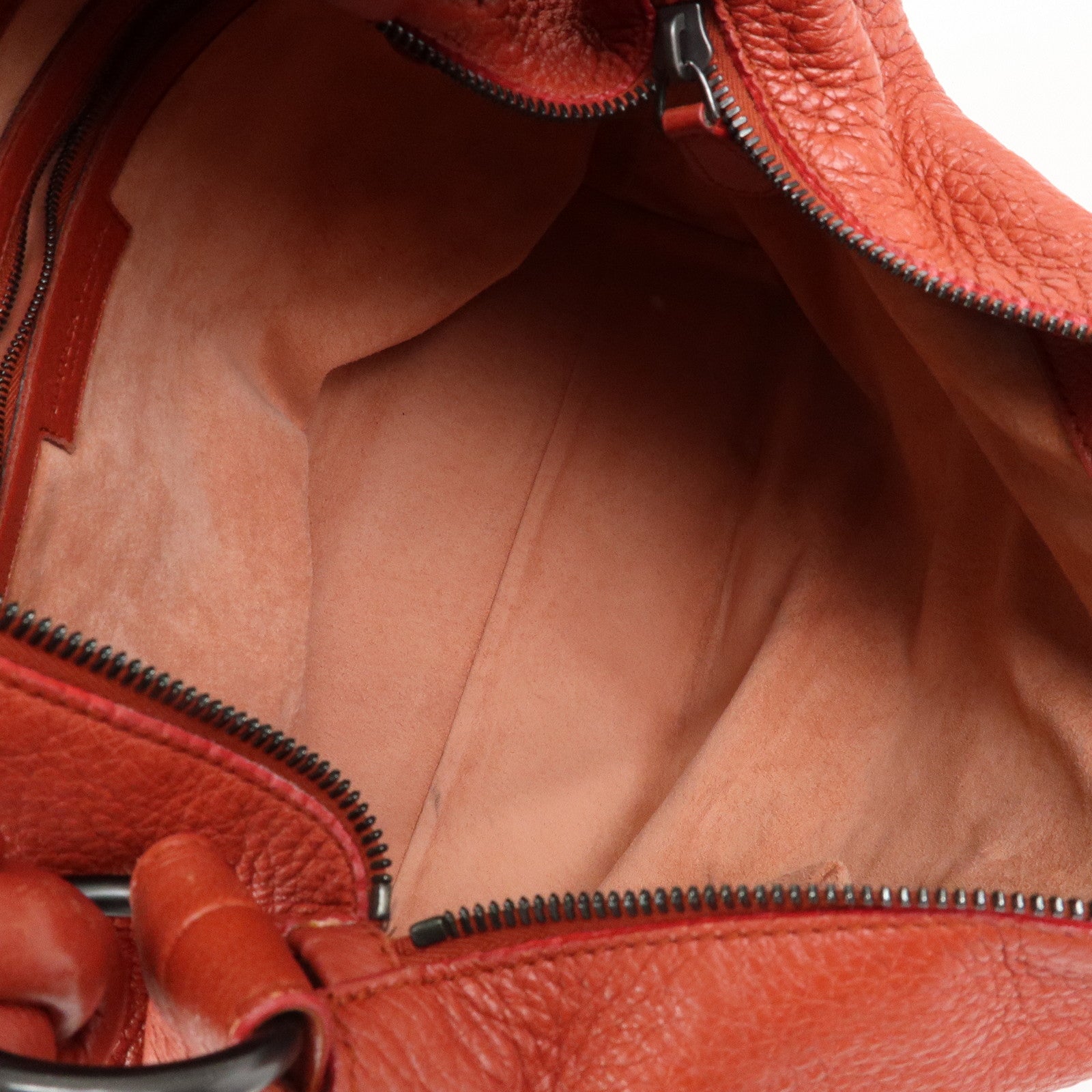 BOTTEGA VENETA Intrecciato Leather Shoulder Bag Red Brown 179331