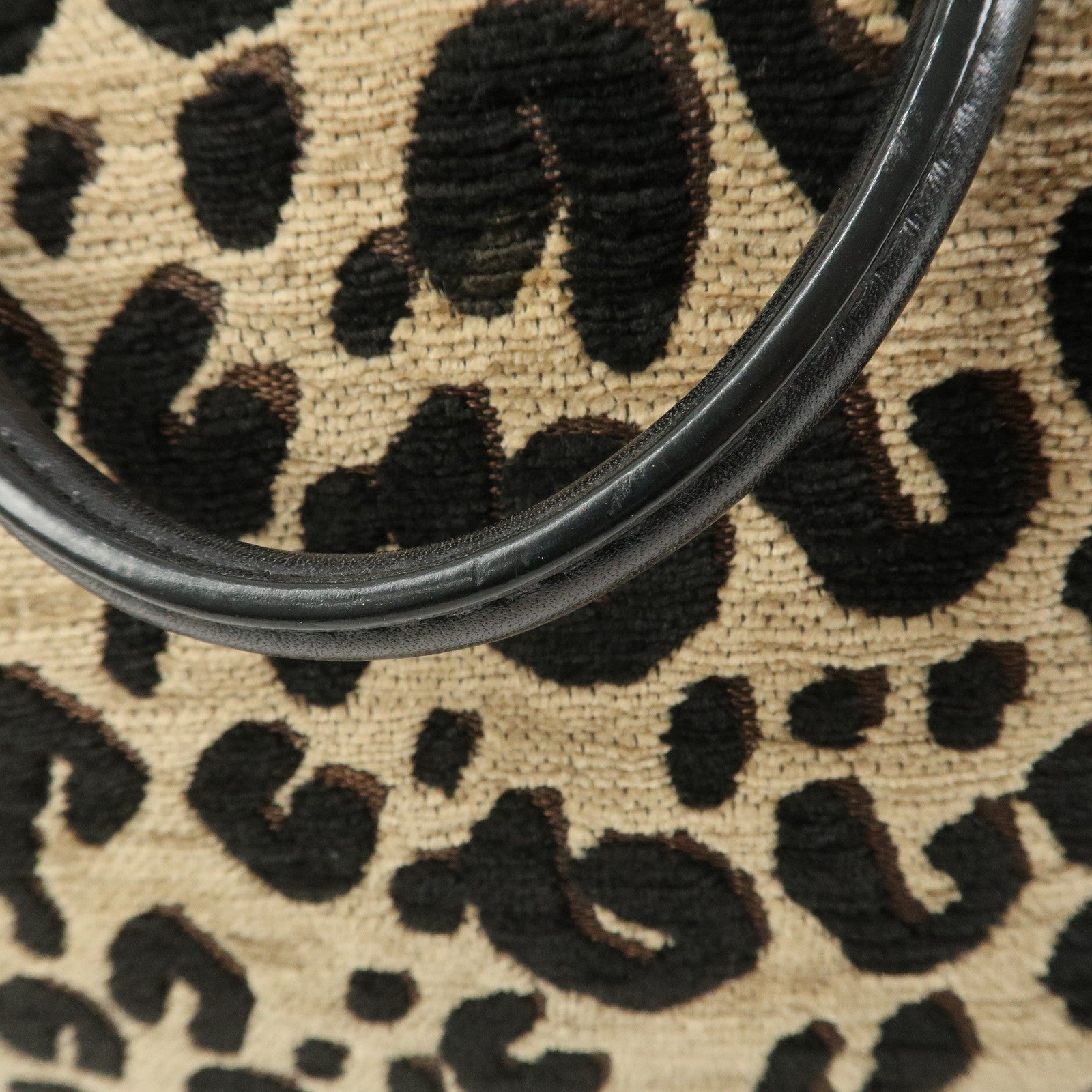 Louis Vuitton Speedy PM Leopard Corduroy Leather Hand Bag M97396