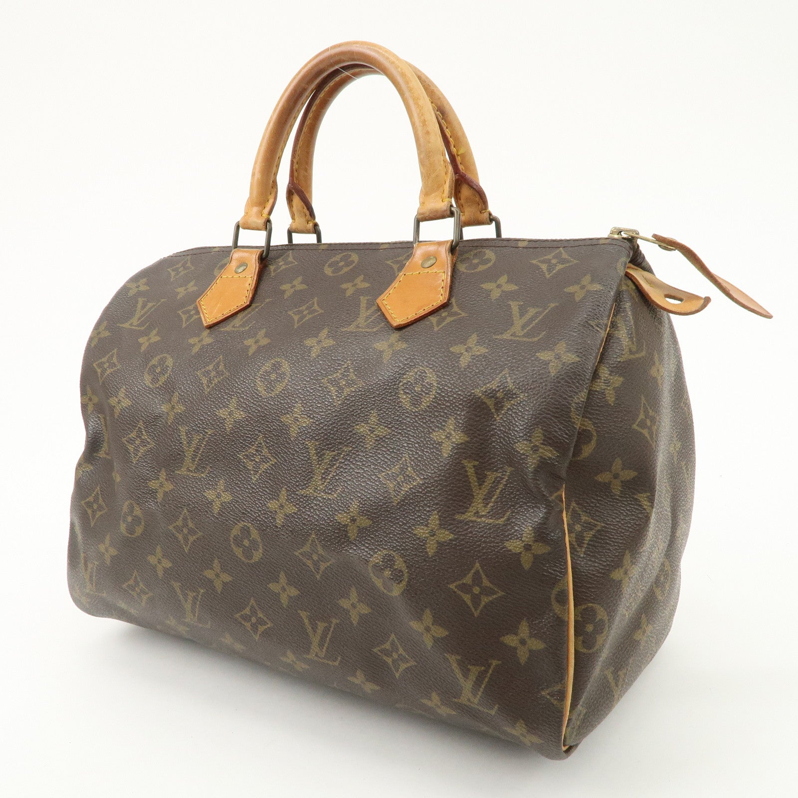 Louis Vuitton Monogram Speedy 30 Hand Bag Boston Bag M41526 Used