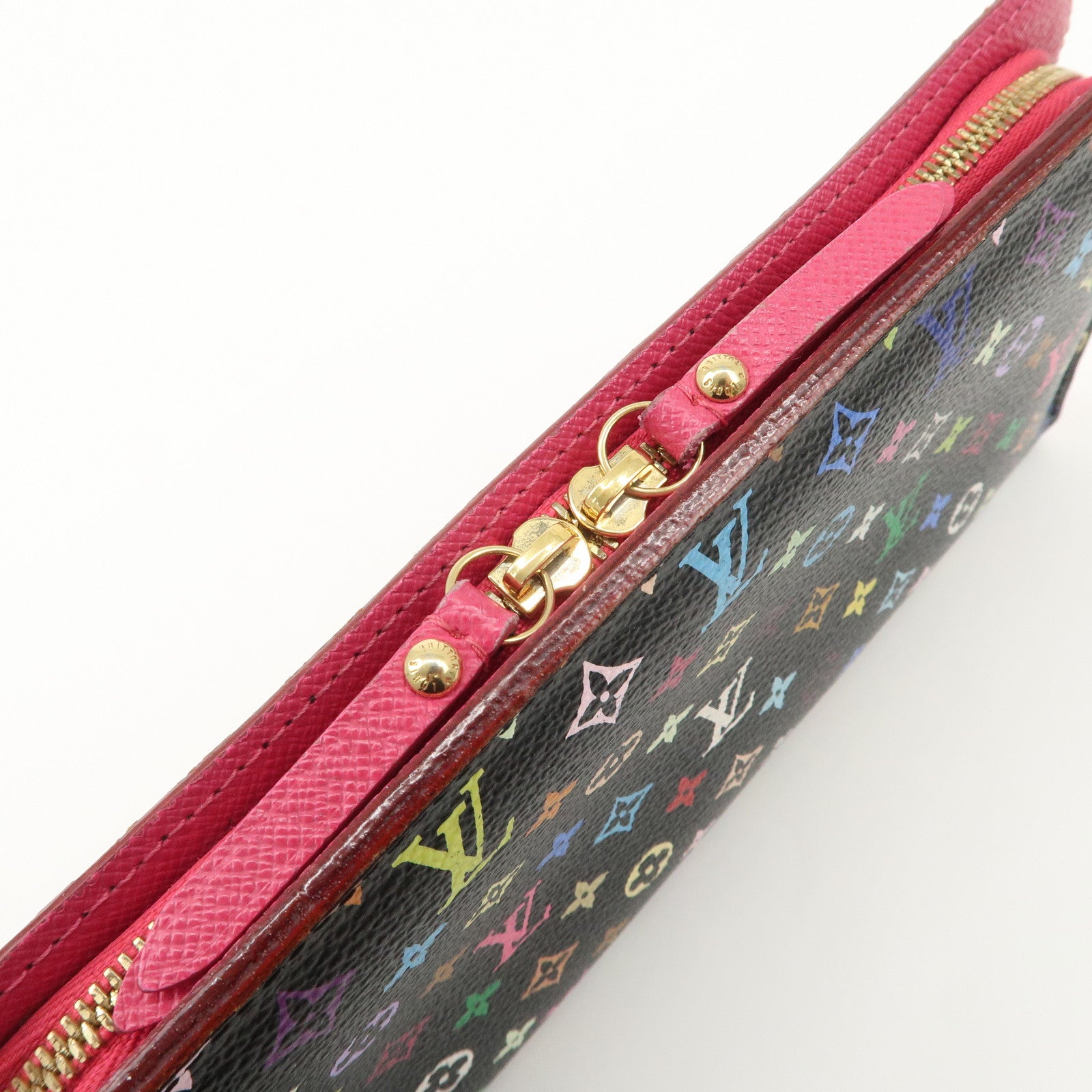 Louis Vuitton Multicolor Portefeuille Insolite Long Wallet Noir M93754 Used