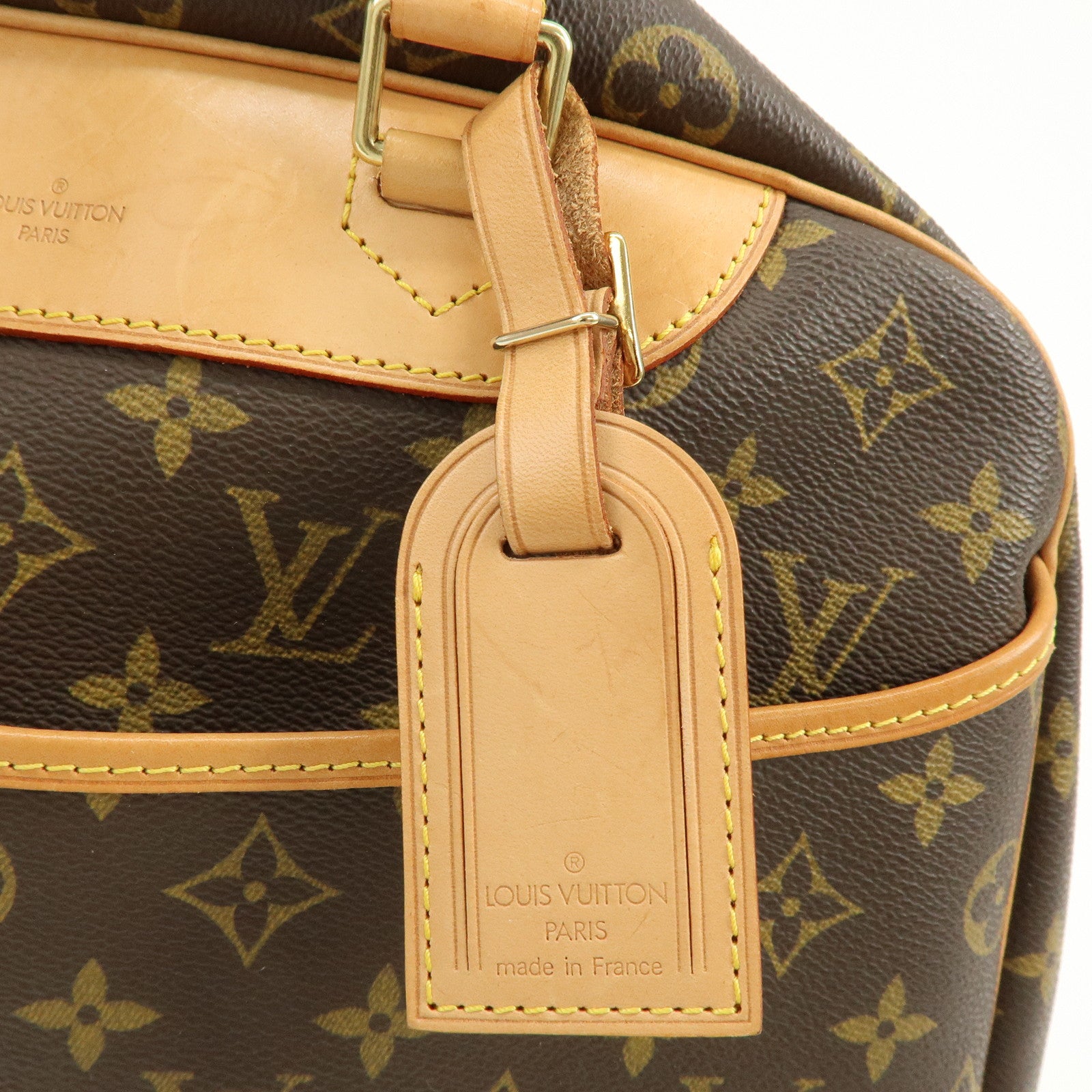 Louis Vuitton Monogram Canvas Deauville Hand Bag Brown M47270