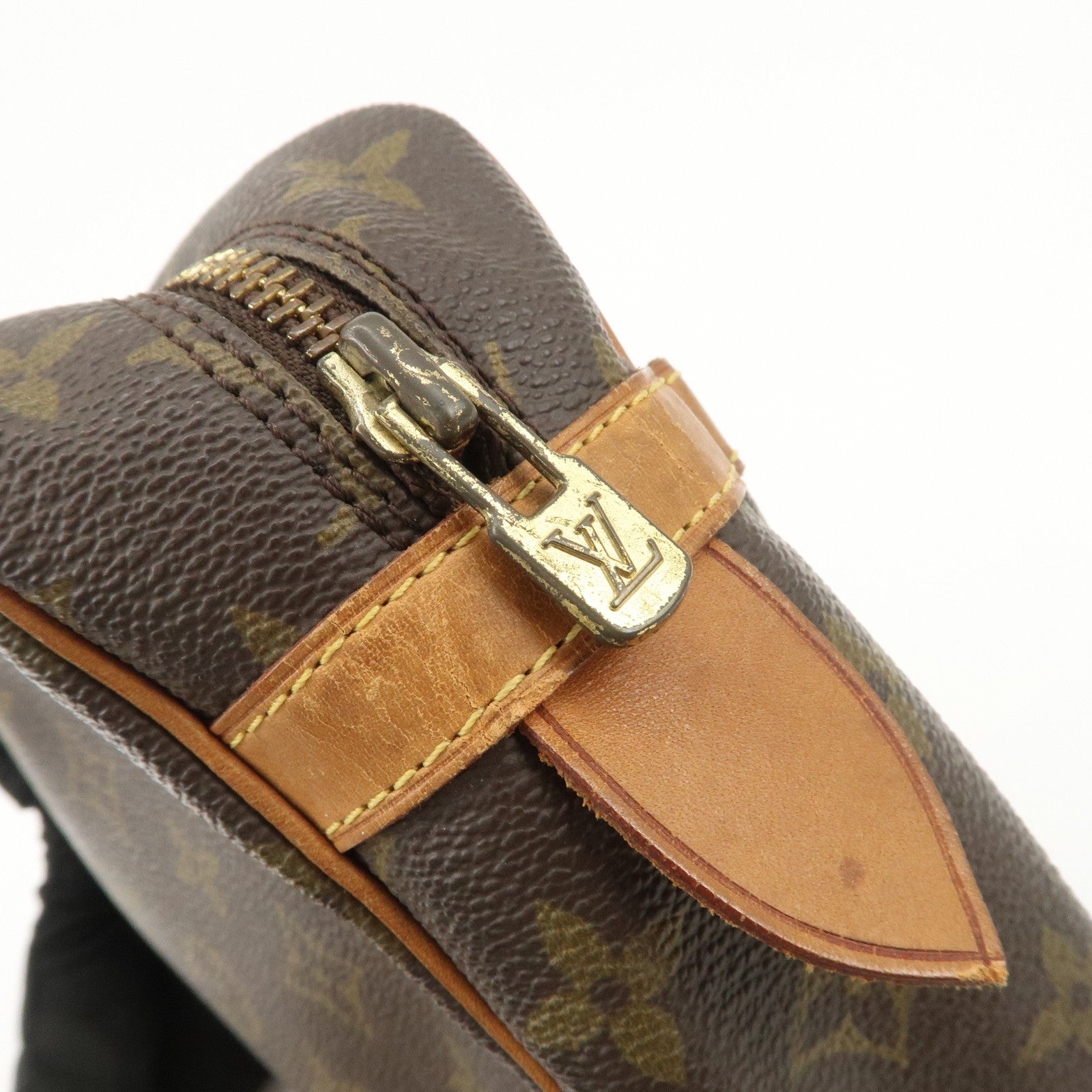 Louis Vuitton Monogram Compiegne 28 Pouch Clutch Bag Brown M51845