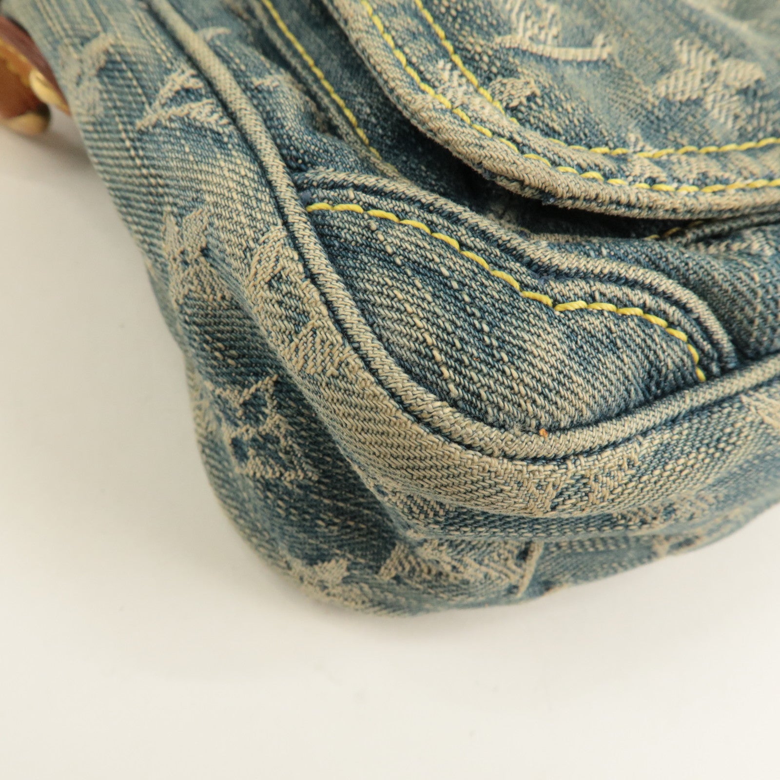 Louis Vuitton Monogram Denim Camera Bag Shoulder Bag Blue M95348