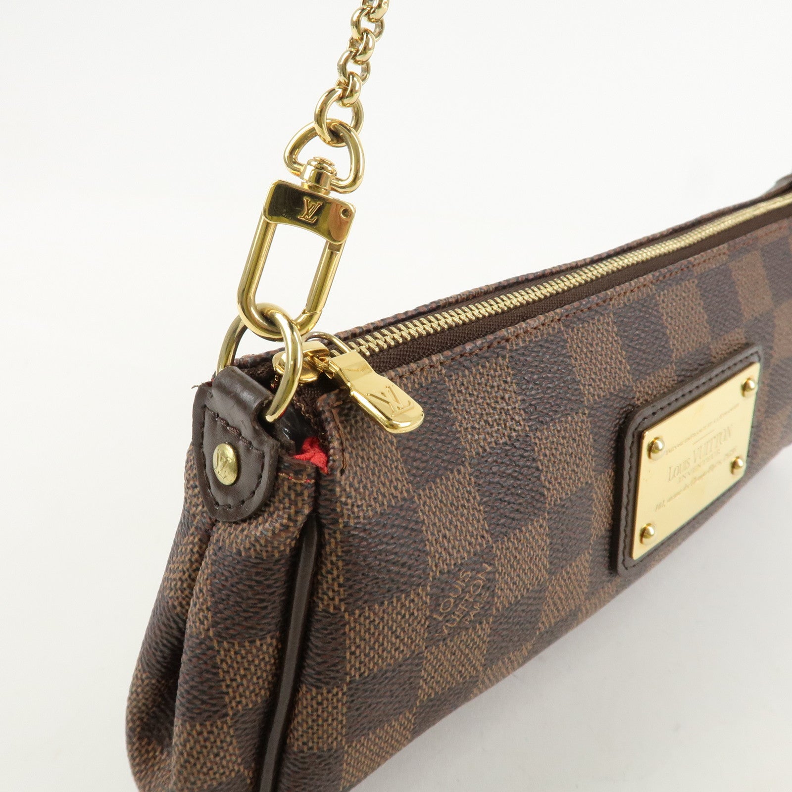 Louis Vuitton Damier Eva 2Way Hand Bag Shoulder Bag Damier Ebene N55213 Used