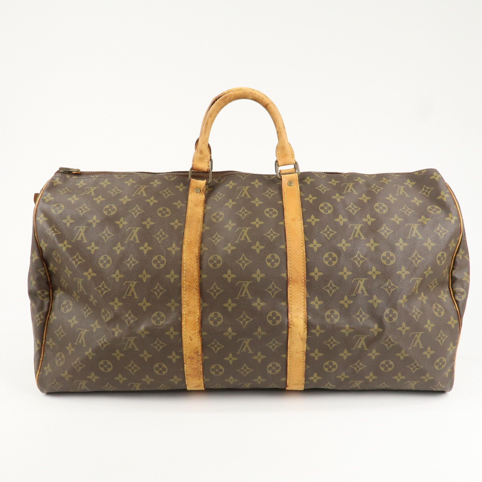 Louis Vuitton Monogram Keep All 60 Boston Bag Brown M41422 Used