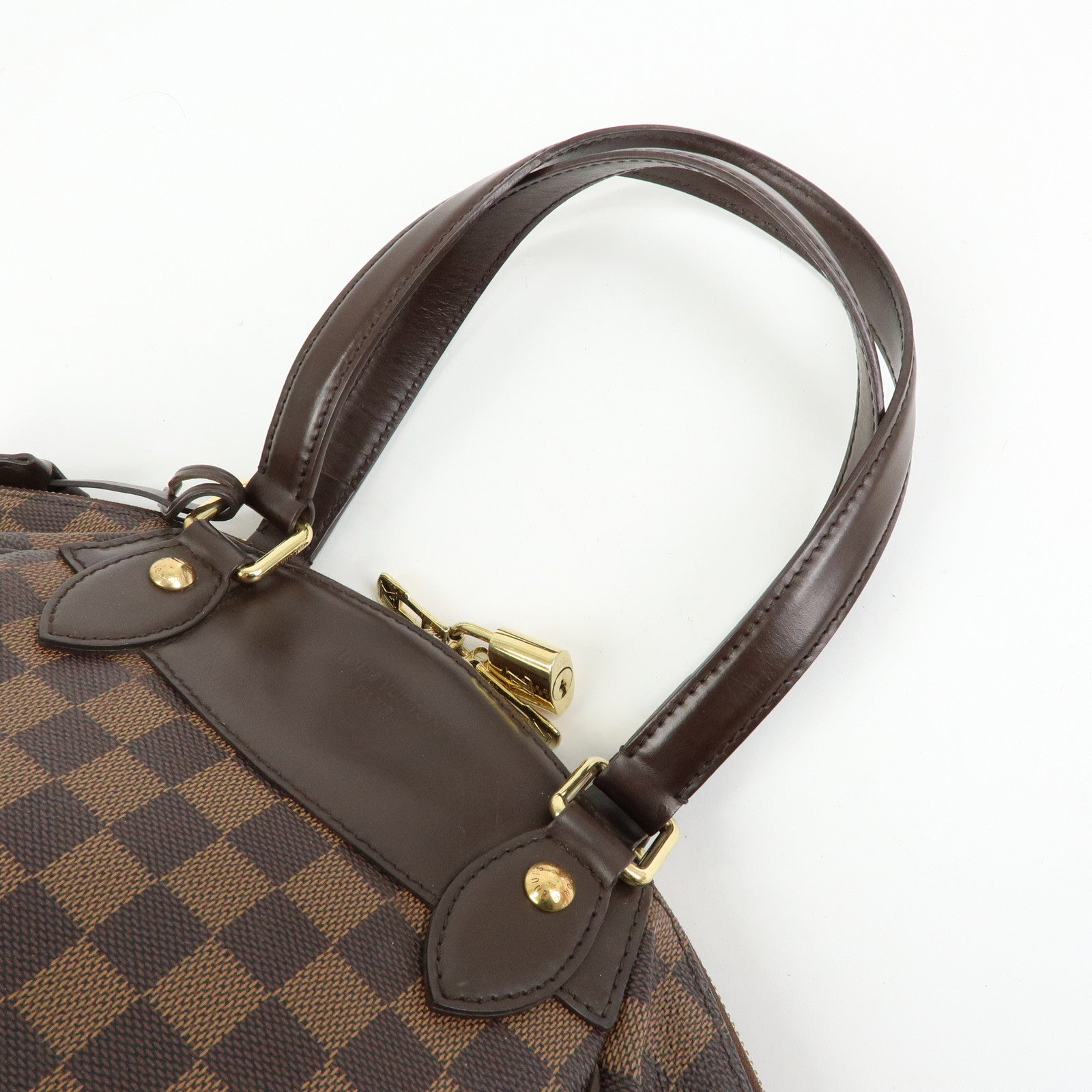 Louis Vuitton Damier Ebene Verona PM Hand Bag Brown N41117