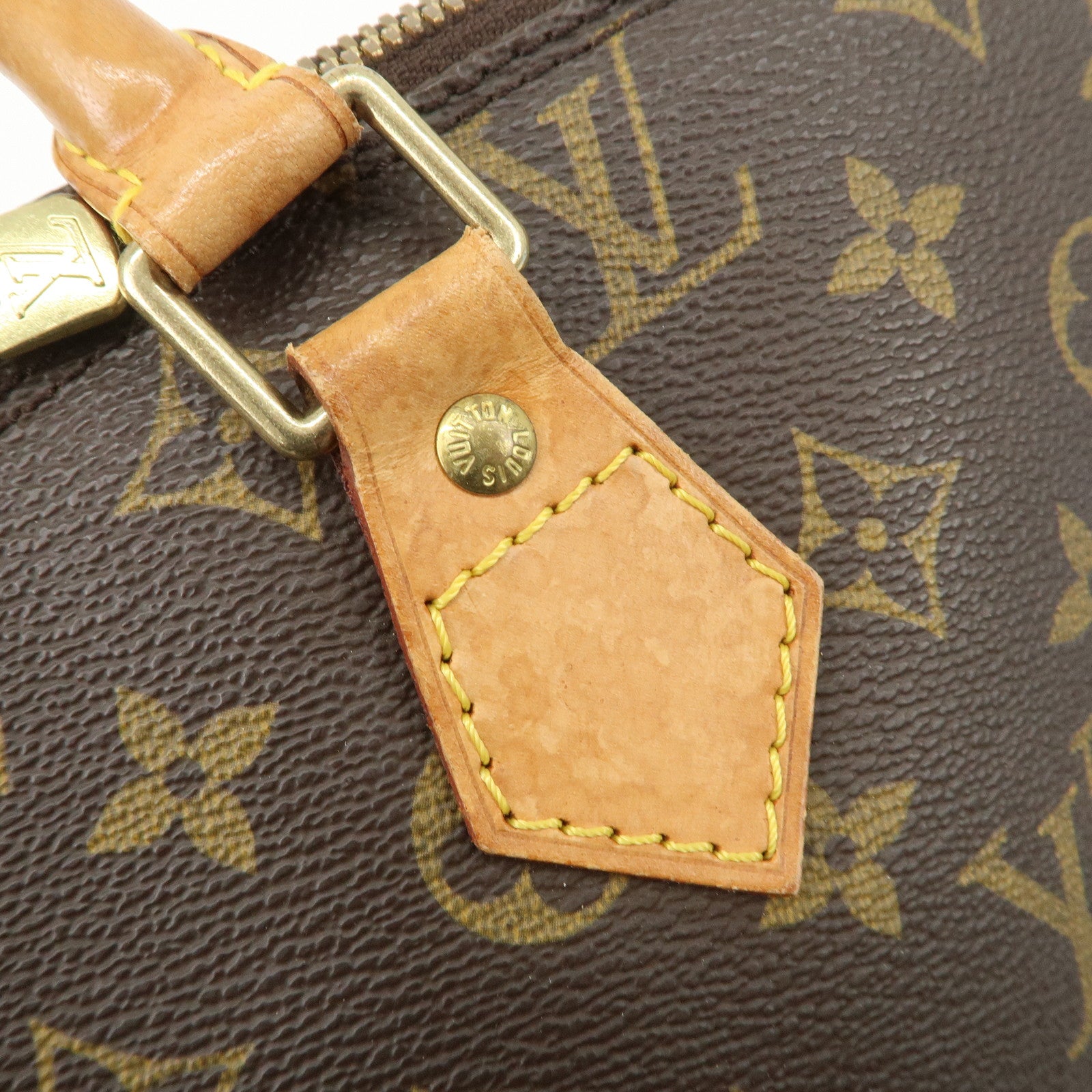 Louis Vuitton Monogram Alma PM Hand Bag Brown M51130 Used