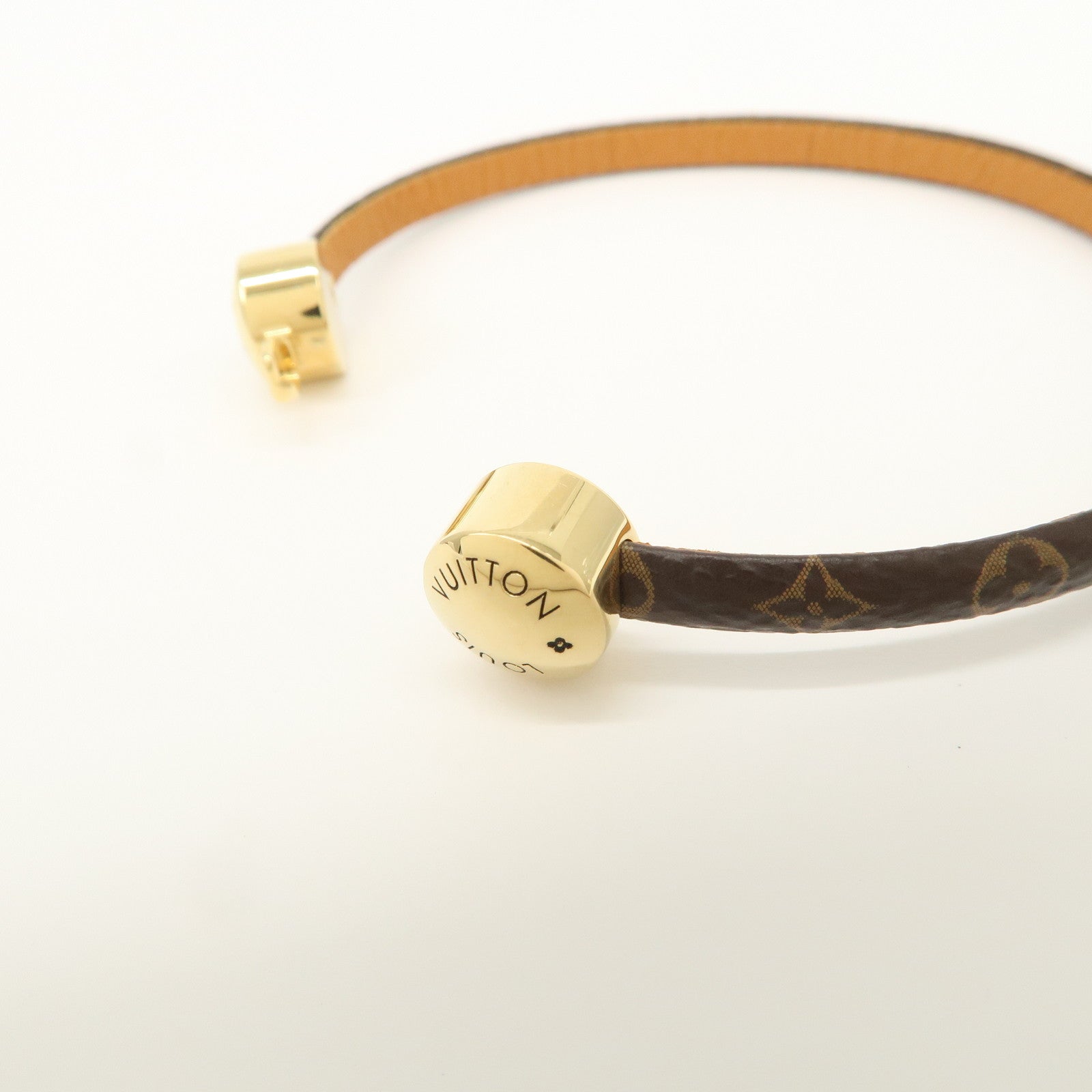 Louis Vuitton Monogram Historic Mini Bracelet Size 17 Brown M6407F