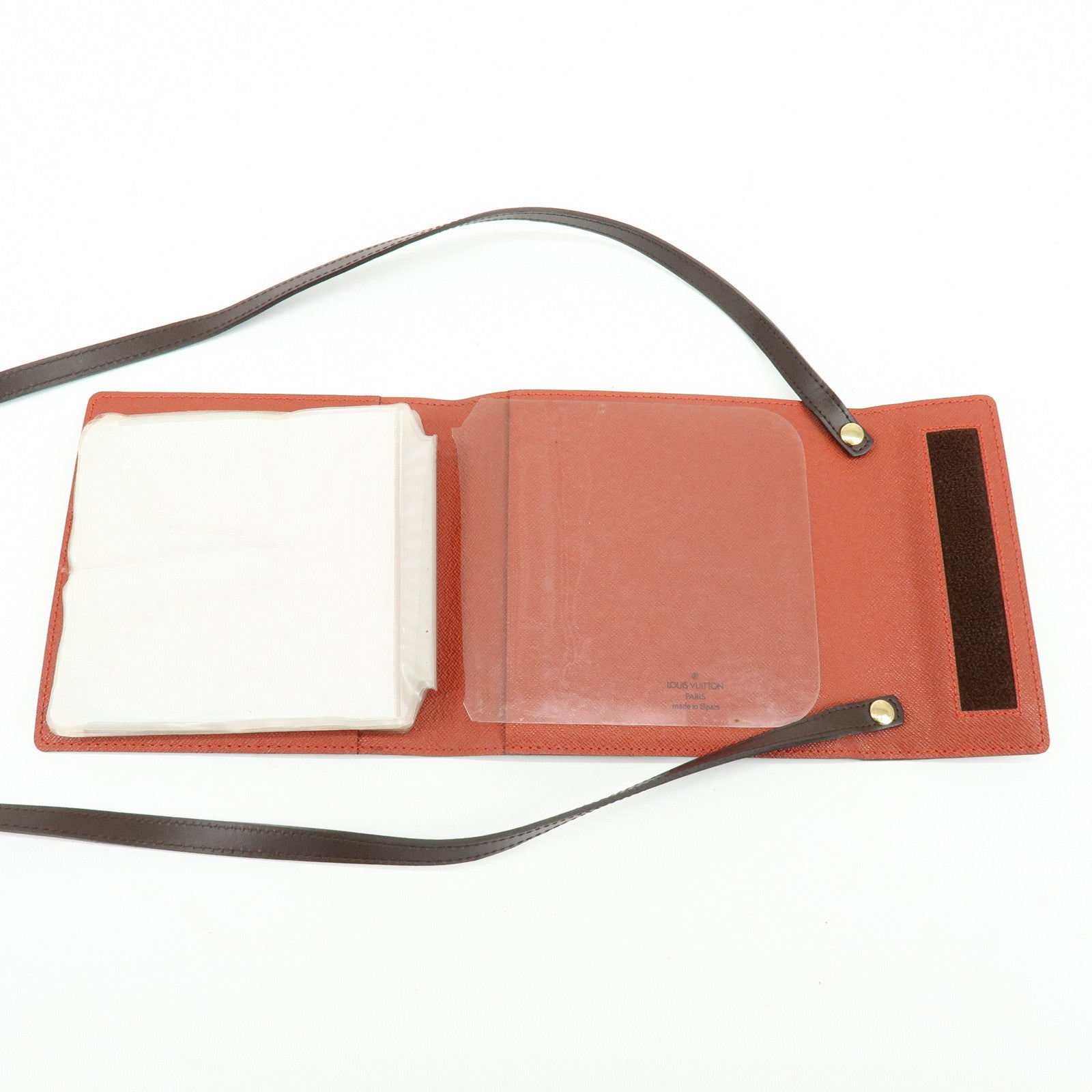 Louis Vuitton Damier Ebene Canvas Leather CD Case Holder N62935