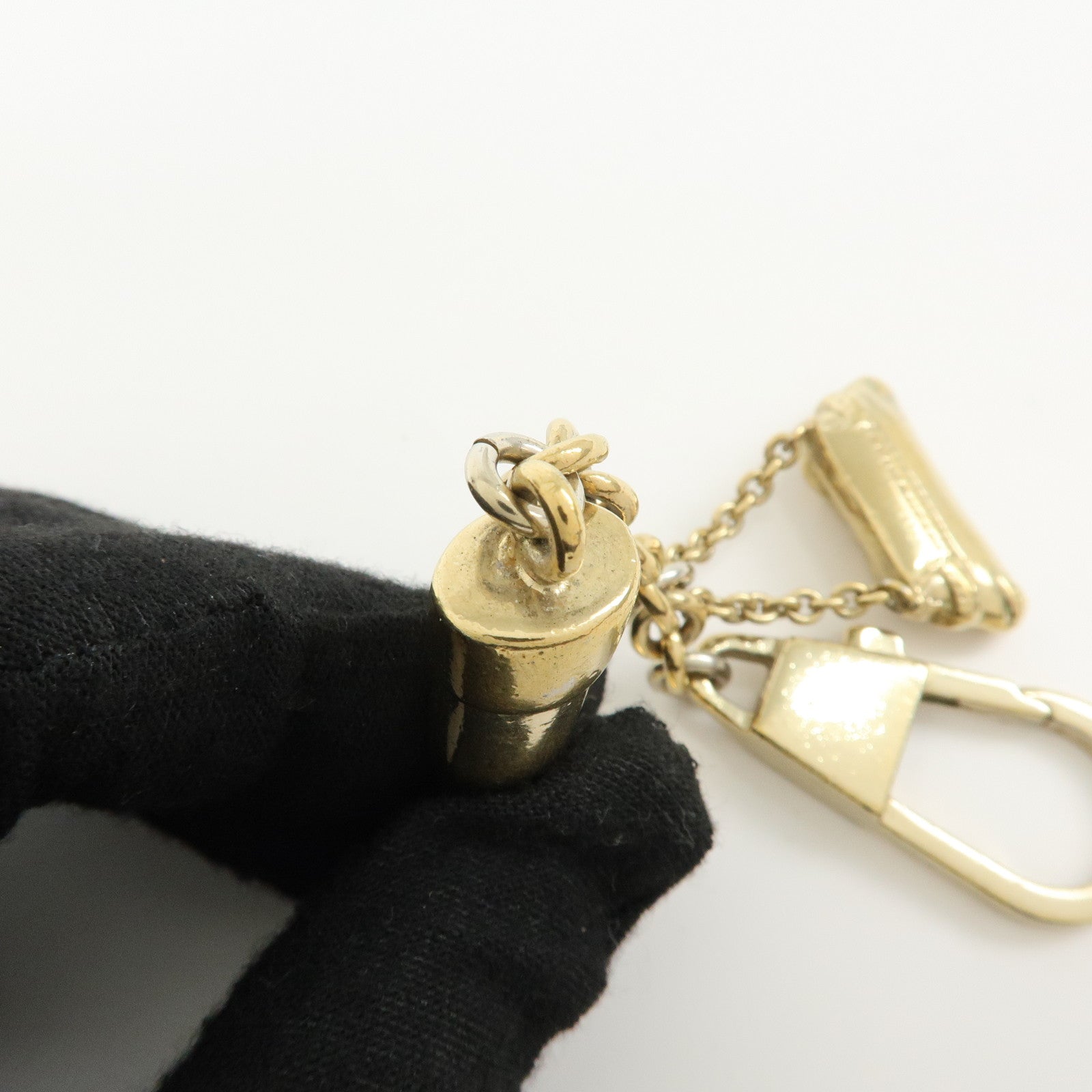 GUCCI Metal Bag Charm Key Charm Boot Bag Motif Gold